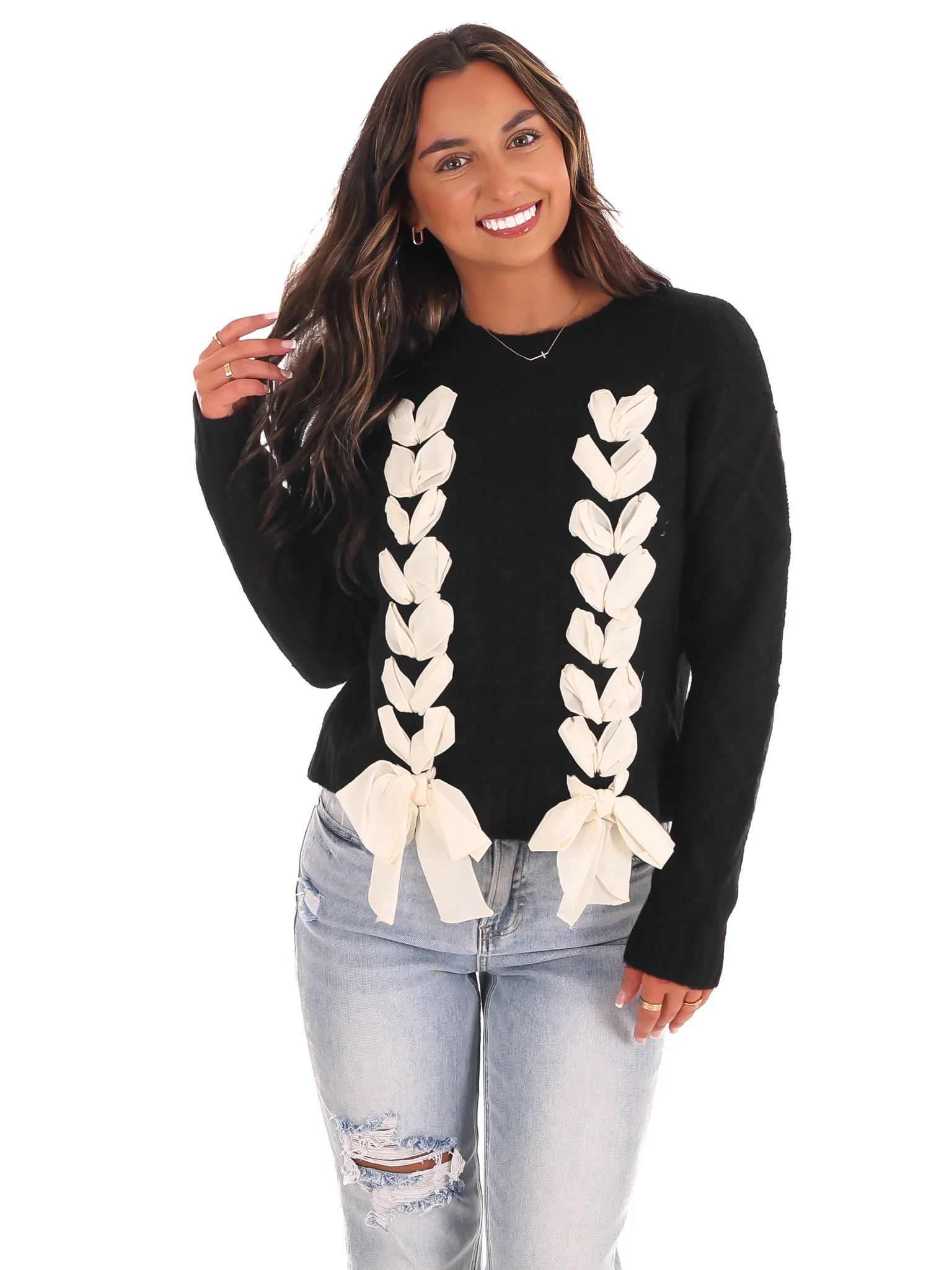 Charming Bow Sweater - Image 20