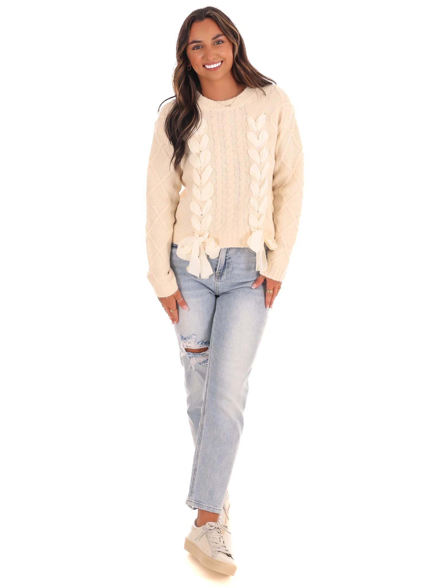Charming Bow Sweater - Image 4
