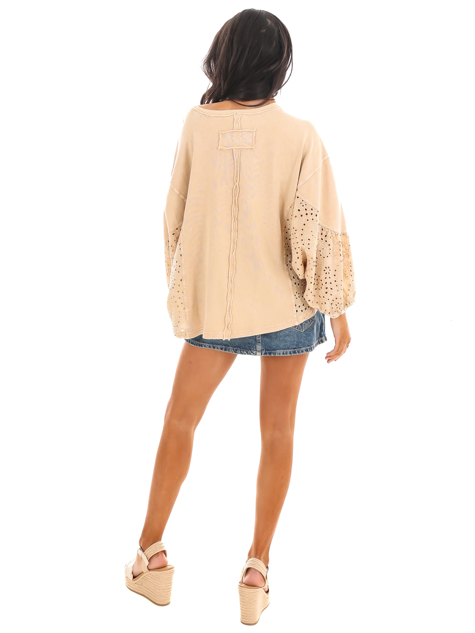 Check On Me Eyelet Top - Image 8