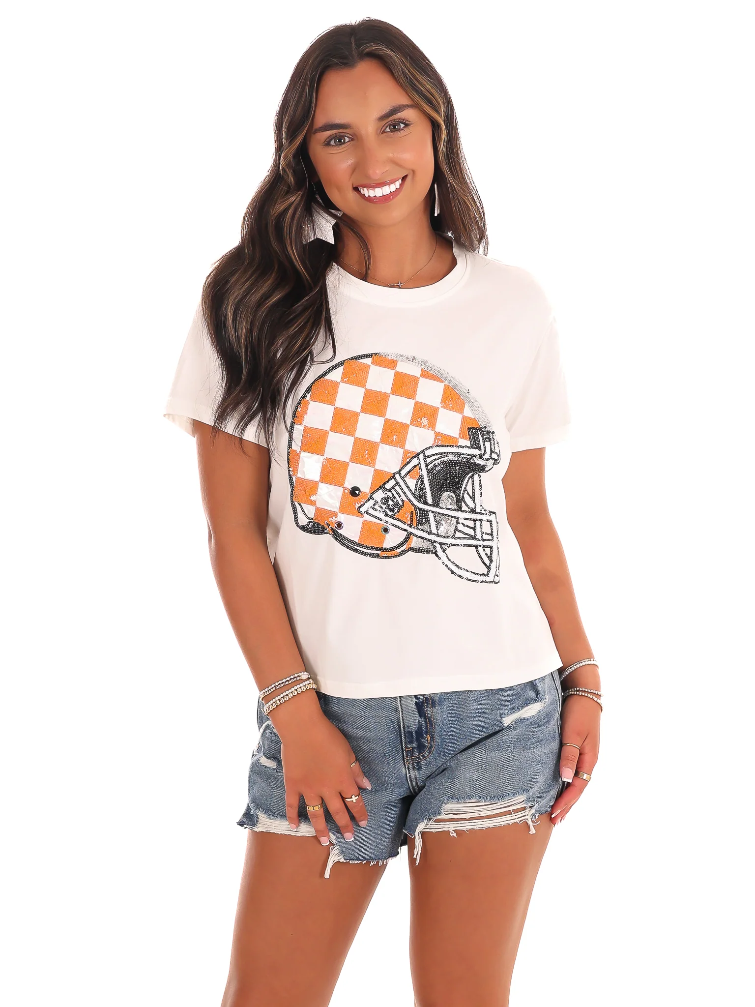 Checkered Helmet Tee - Image 3