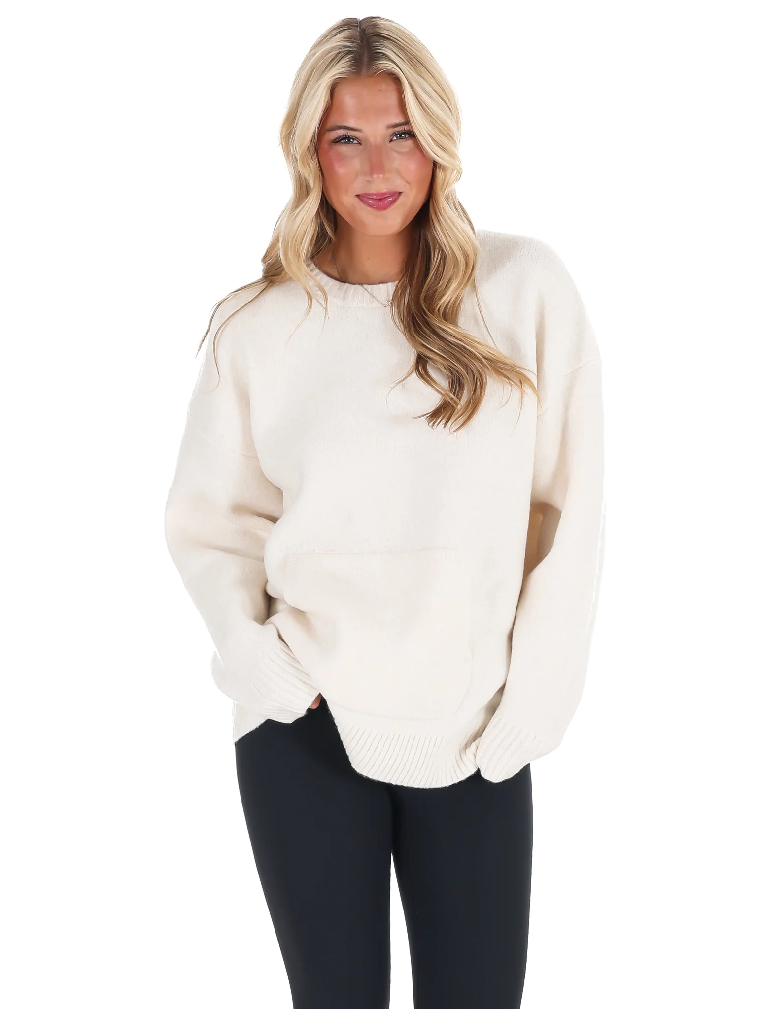 Chic Comfort Crewneck Pocket Sweater Doorbuster - Image 11