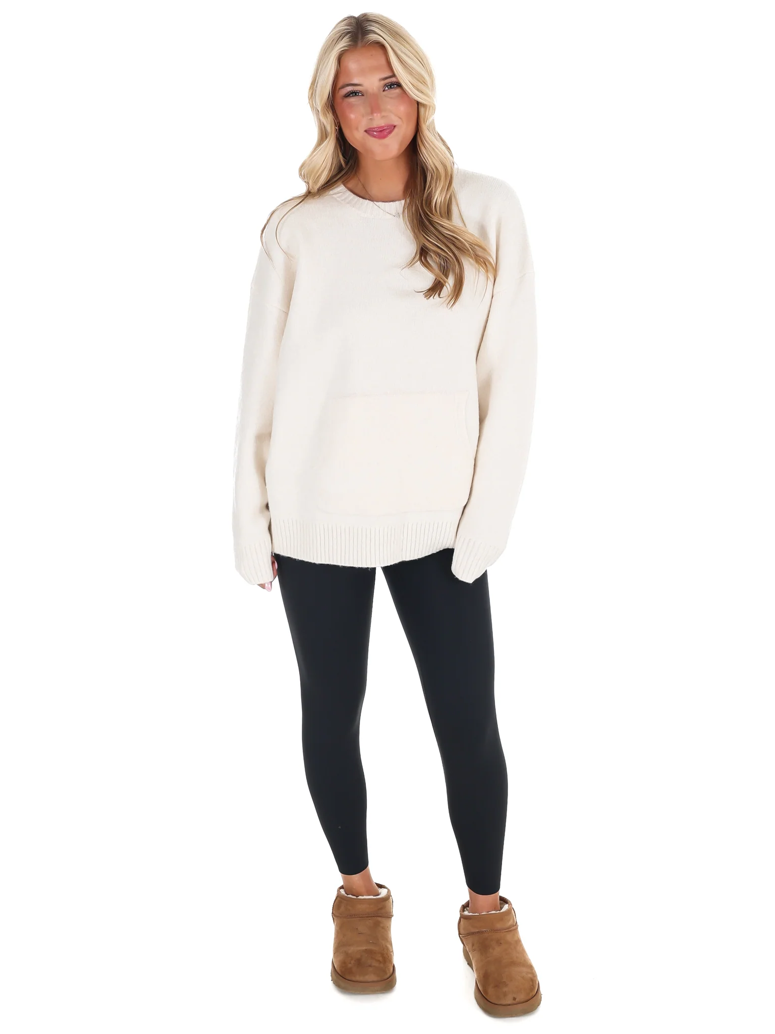 Chic Comfort Crewneck Pocket Sweater Doorbuster - Image 12