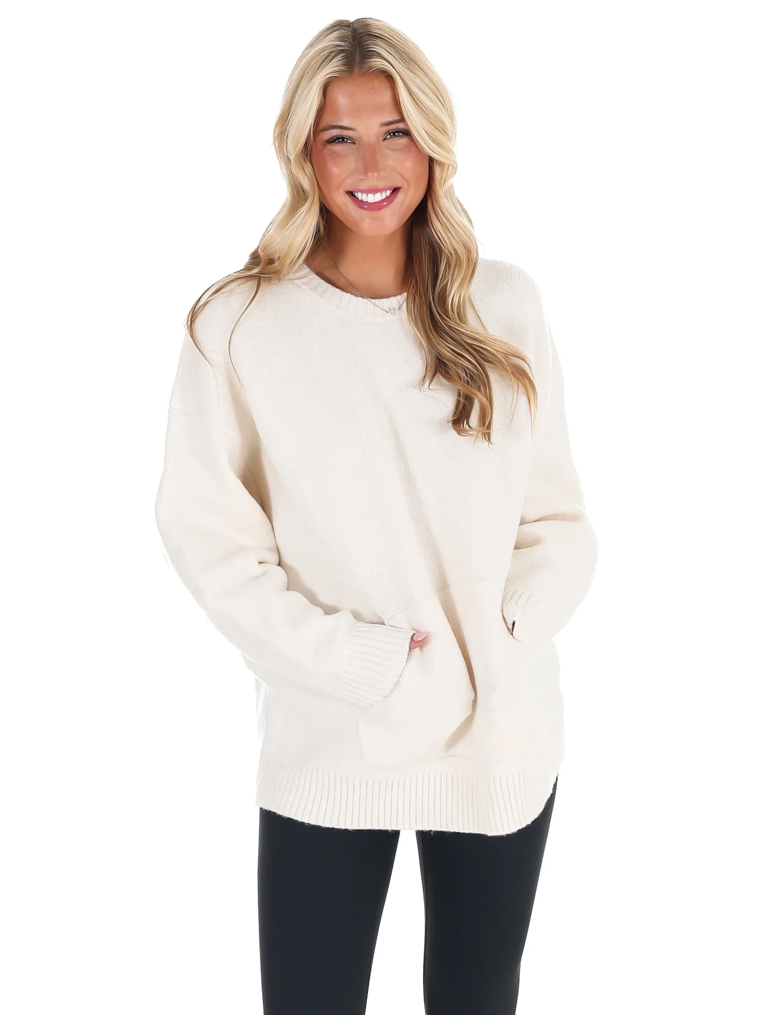 Chic Comfort Crewneck Pocket Sweater Doorbuster - Image 13