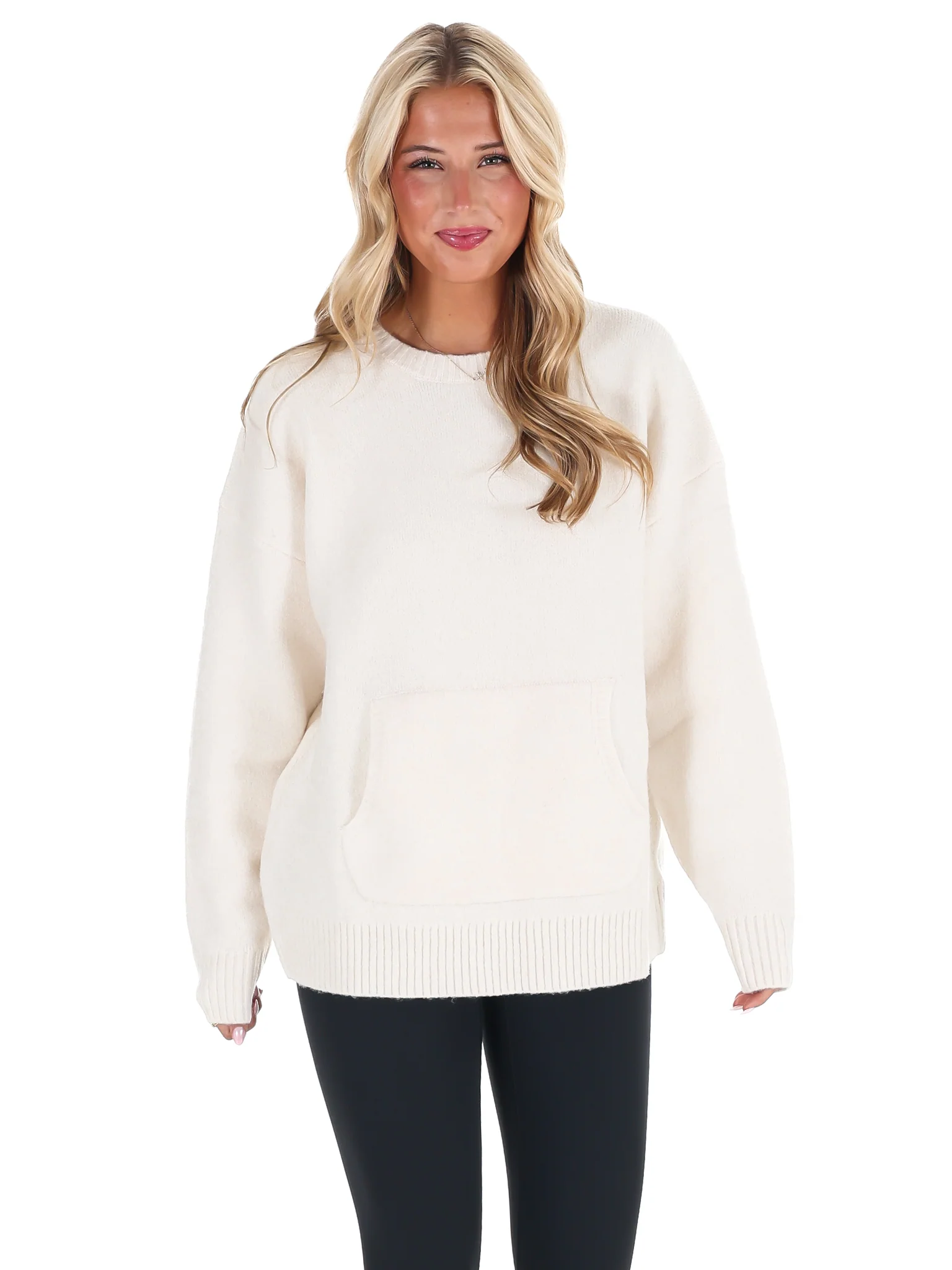 Chic Comfort Crewneck Pocket Sweater Doorbuster - Image 15