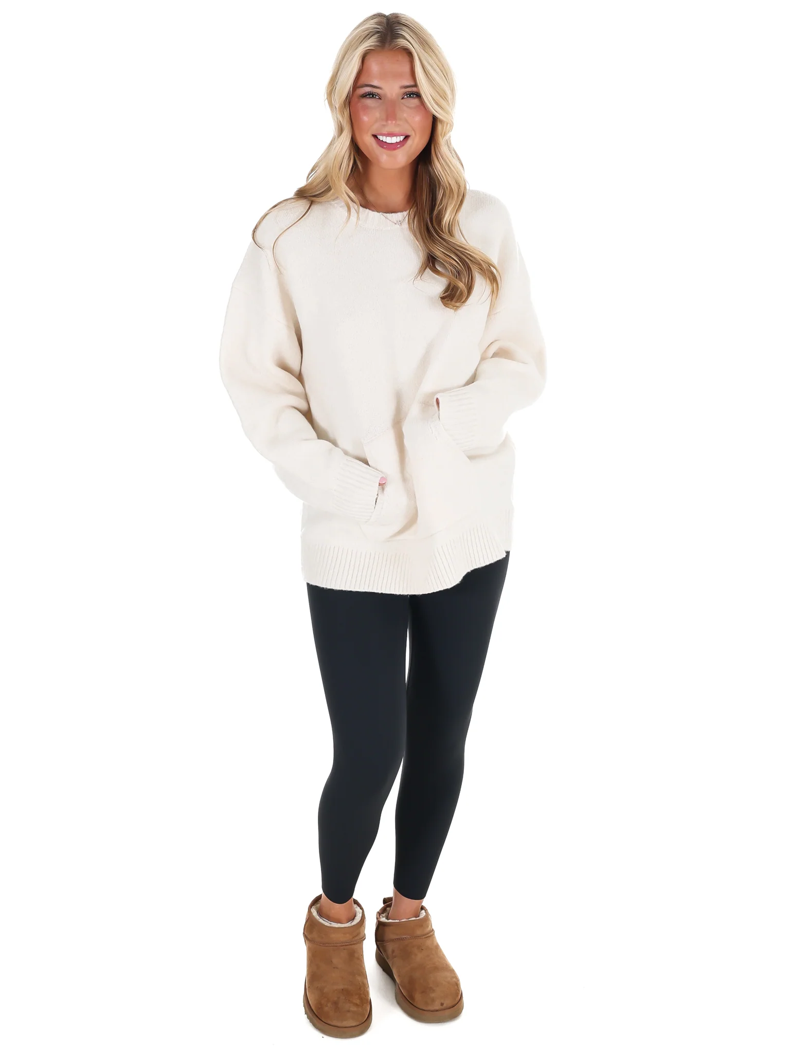Chic Comfort Crewneck Pocket Sweater Doorbuster - Image 18
