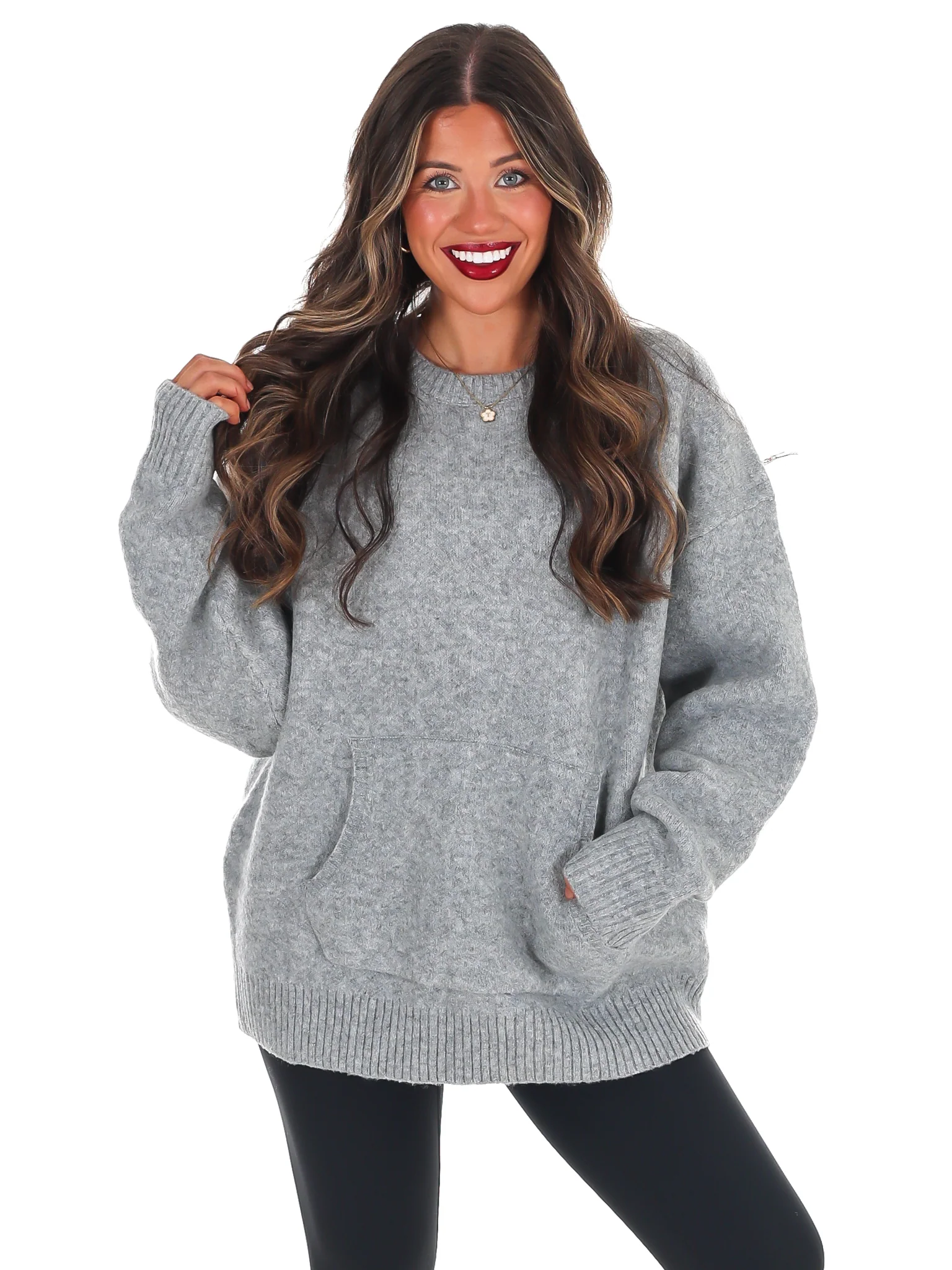 Chic Comfort Crewneck Pocket Sweater Doorbuster - Image 21