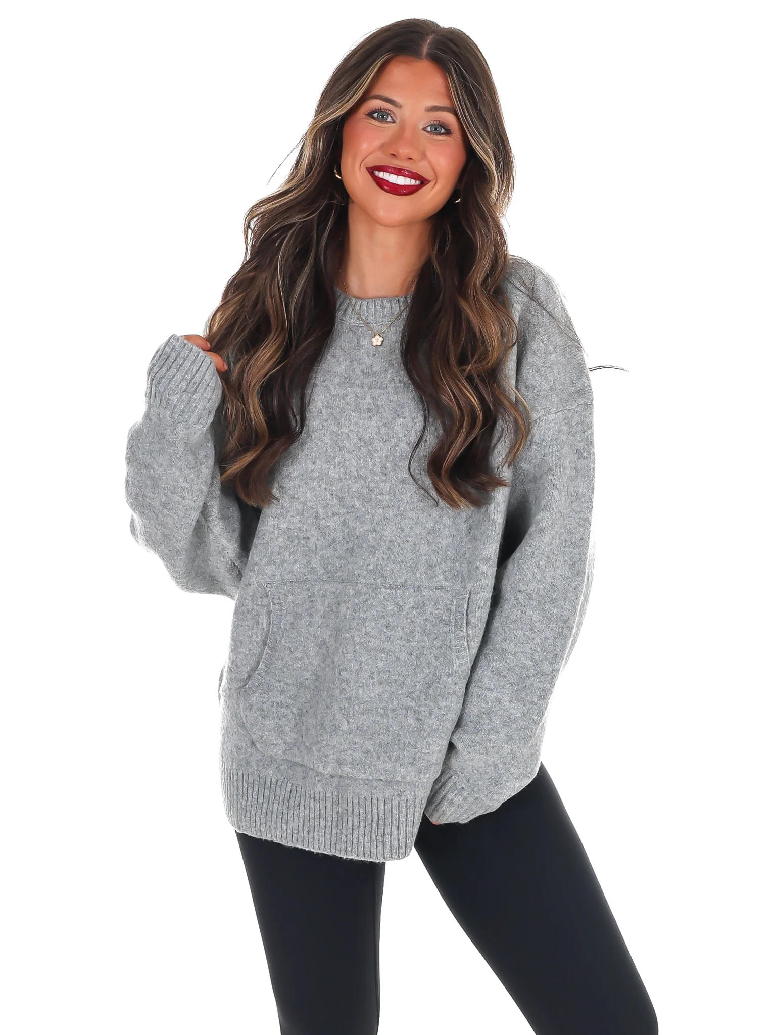 Chic Comfort Crewneck Pocket Sweater Doorbuster - Image 25