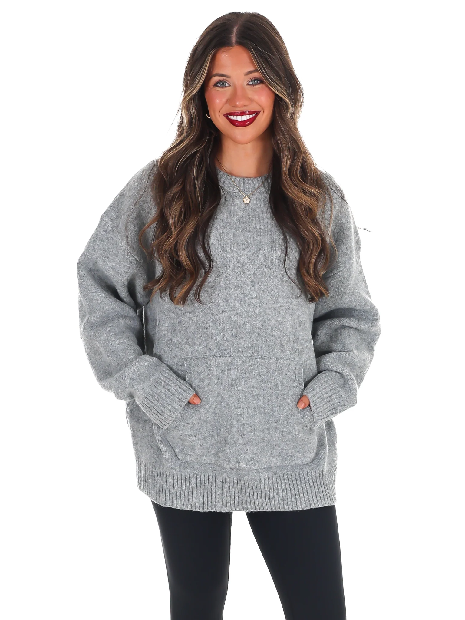 Chic Comfort Crewneck Pocket Sweater Doorbuster - Image 27