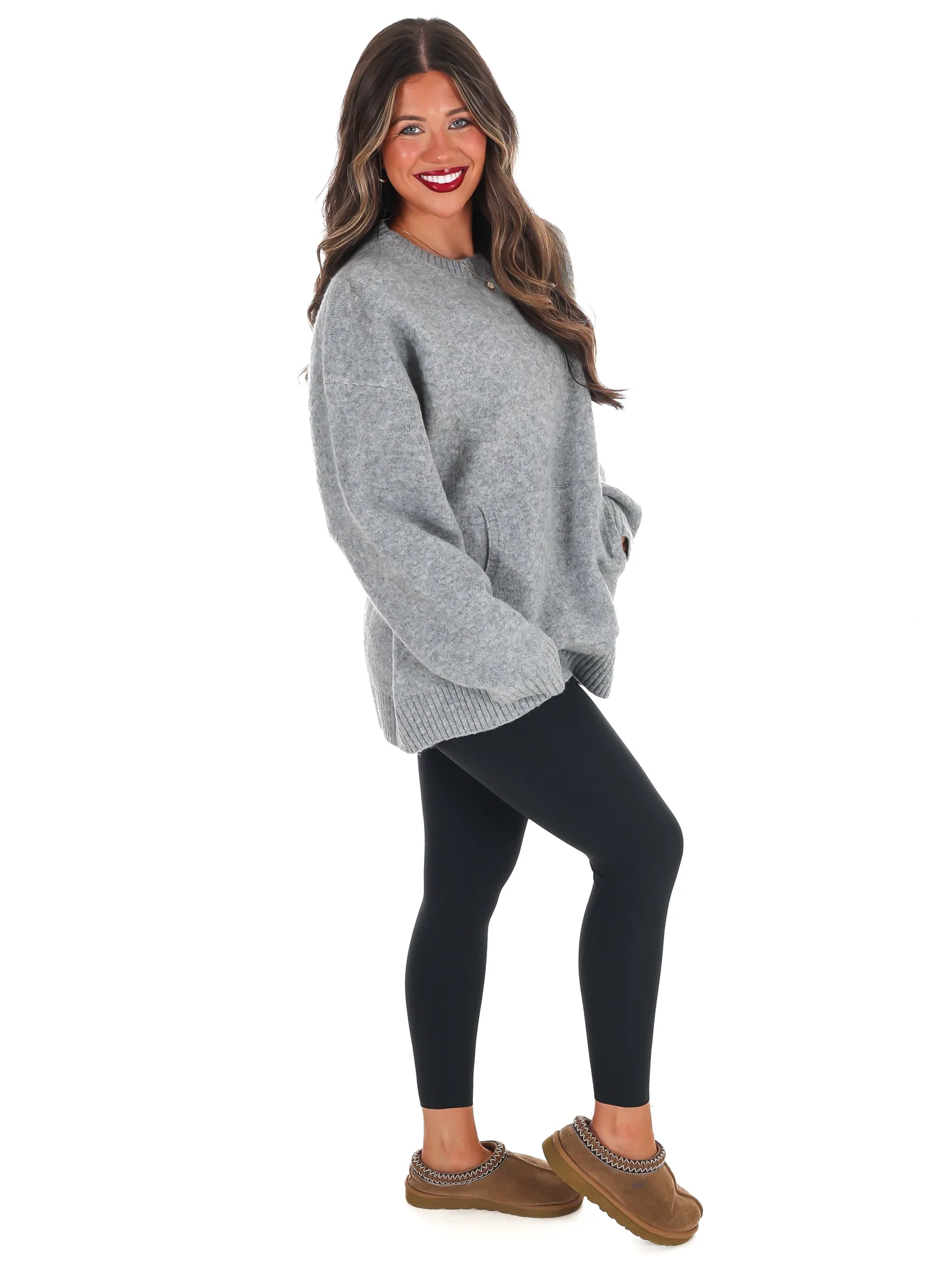 Chic Comfort Crewneck Pocket Sweater Doorbuster - Image 31