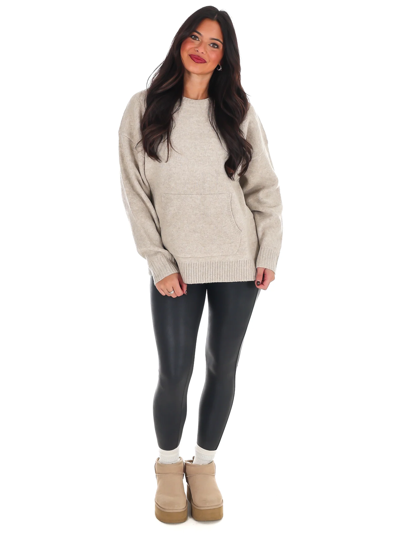 Chic Comfort Crewneck Pocket Sweater Doorbuster - Image 6
