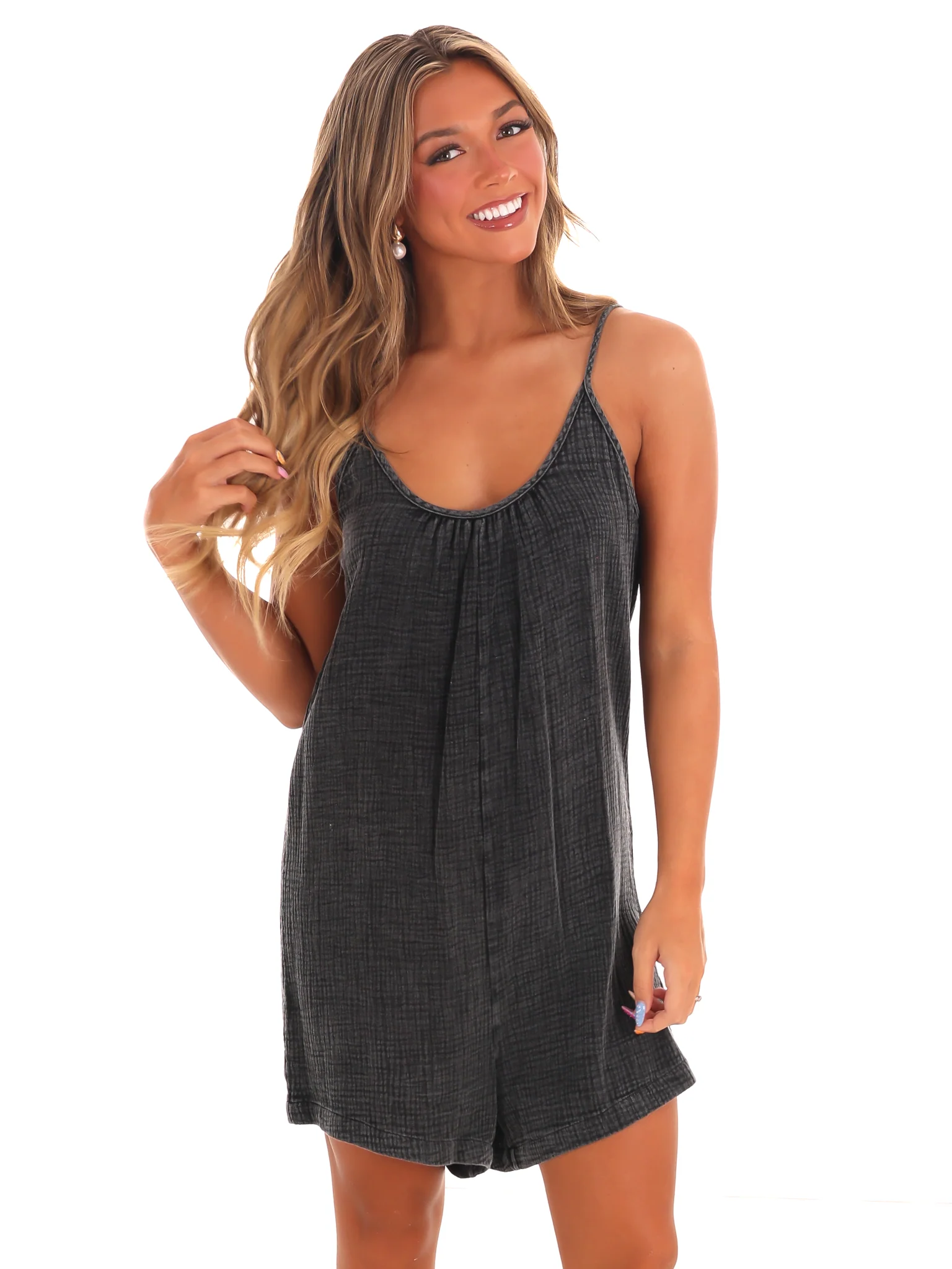 Chic Comfort Gauze Romper - Image 5