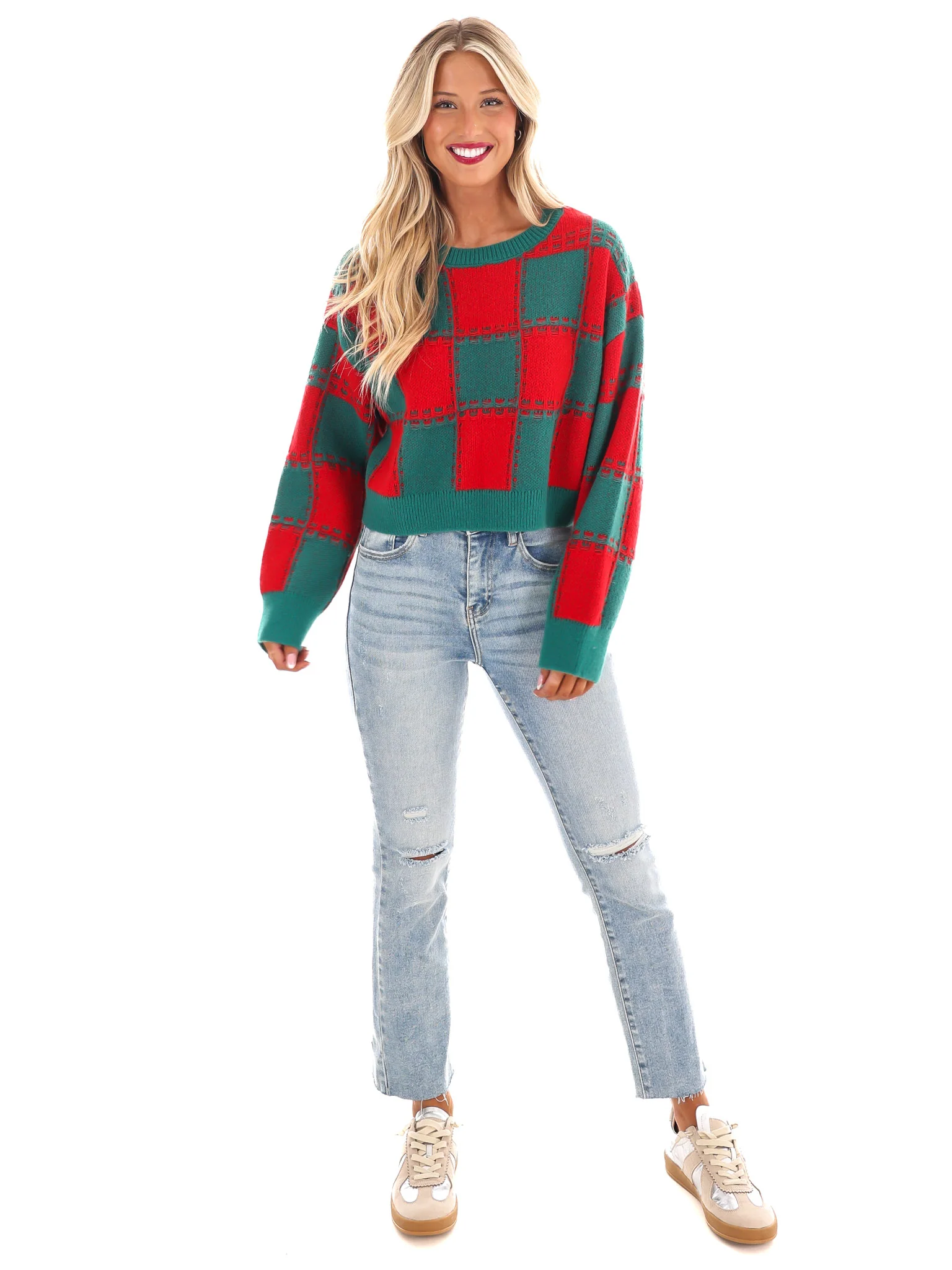 Christmas Time is Here Stitch Sweater - Image 2