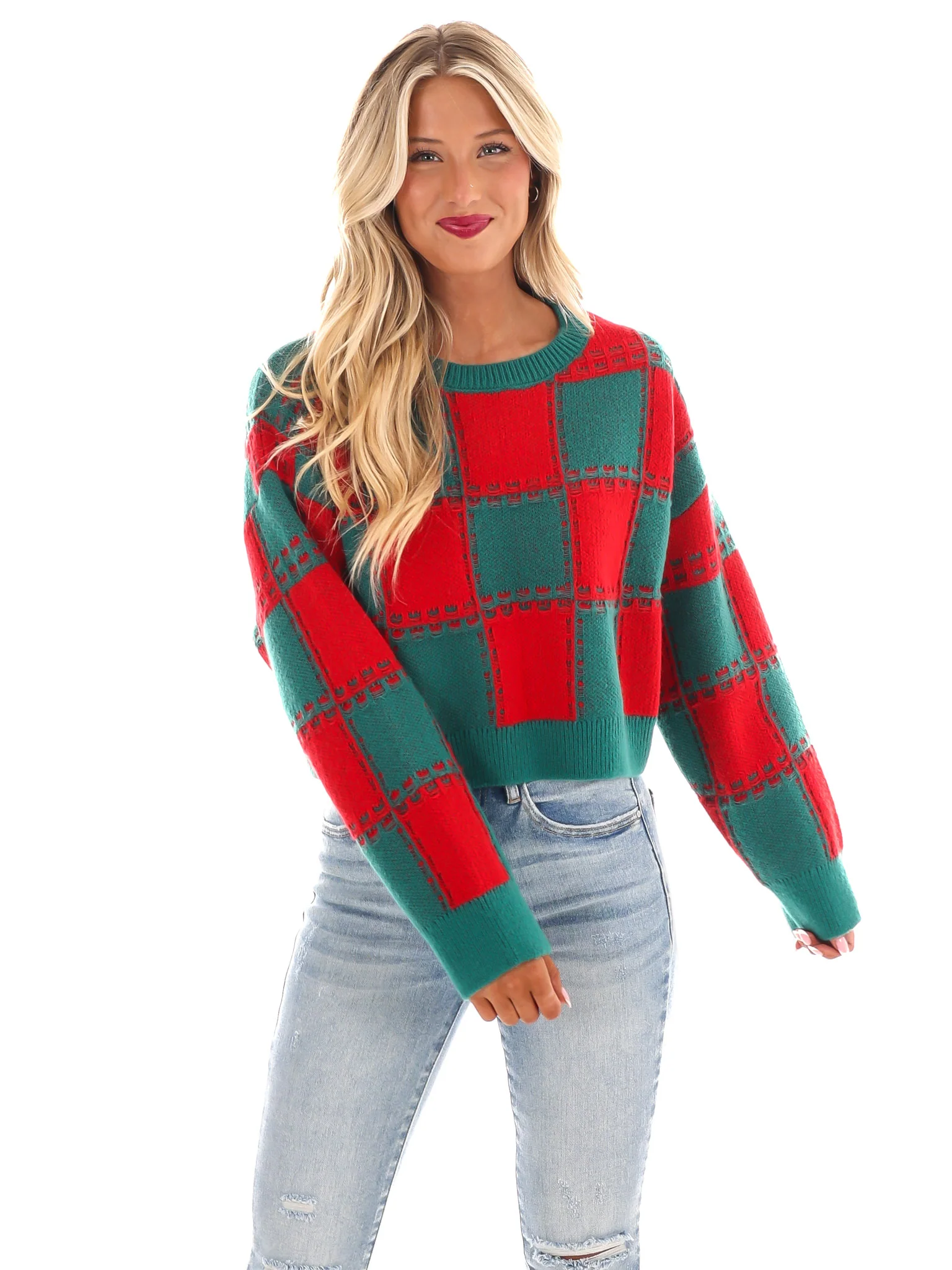 Christmas Time is Here Stitch Sweater - Image 3