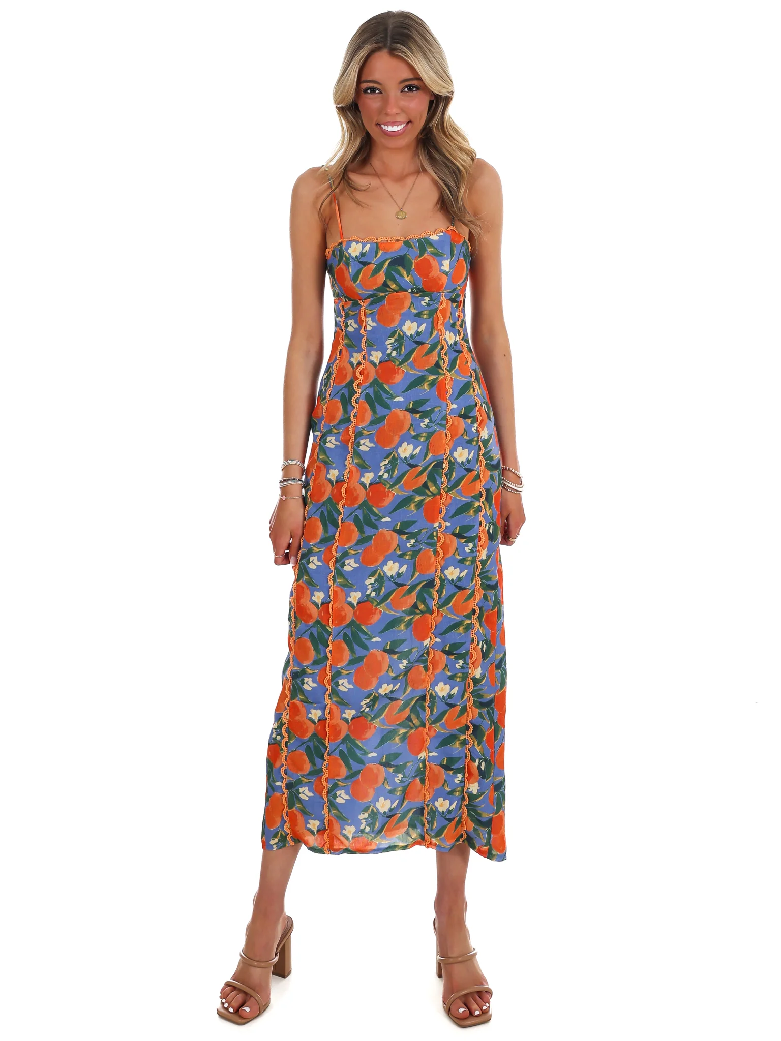 Citrus Grove Maxi Dress - Image 3