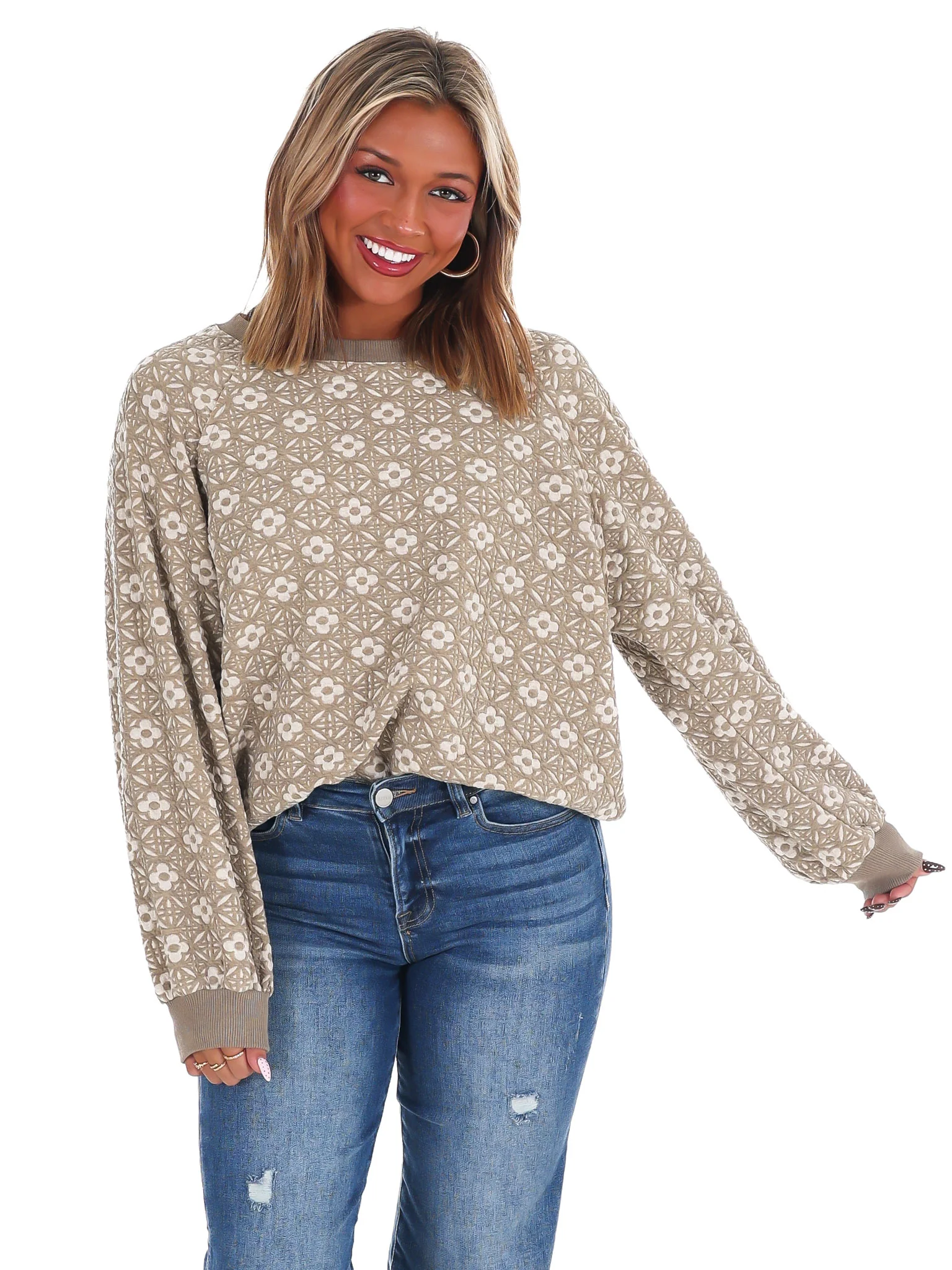 City Scout Floral Pullover - Image 3