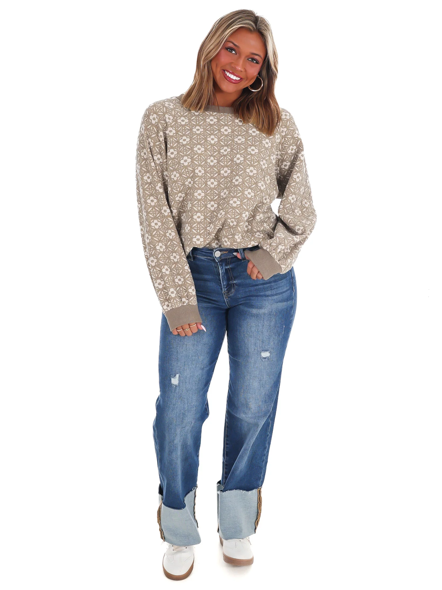 City Scout Floral Pullover - Image 4