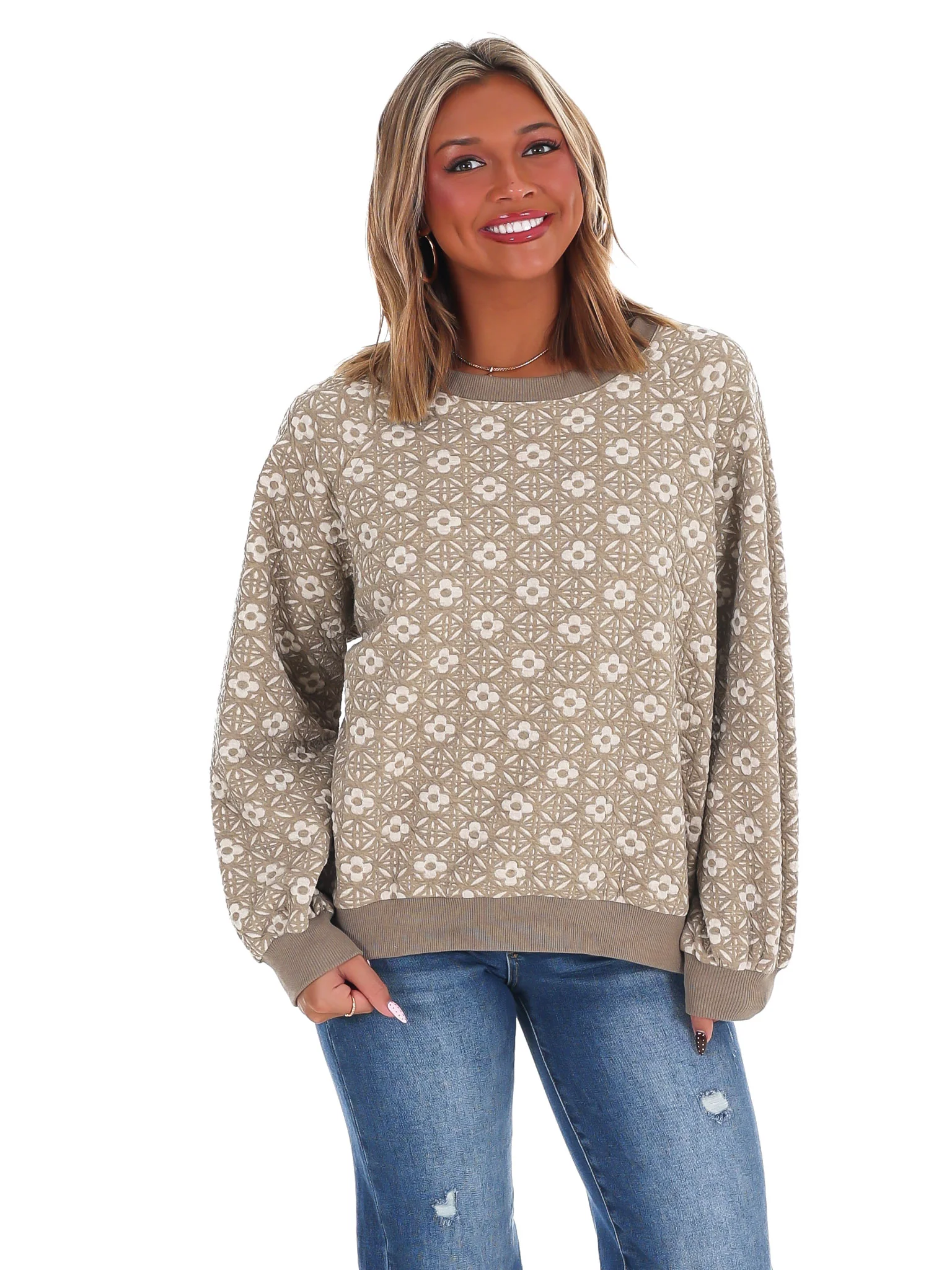 City Scout Floral Pullover - Image 9