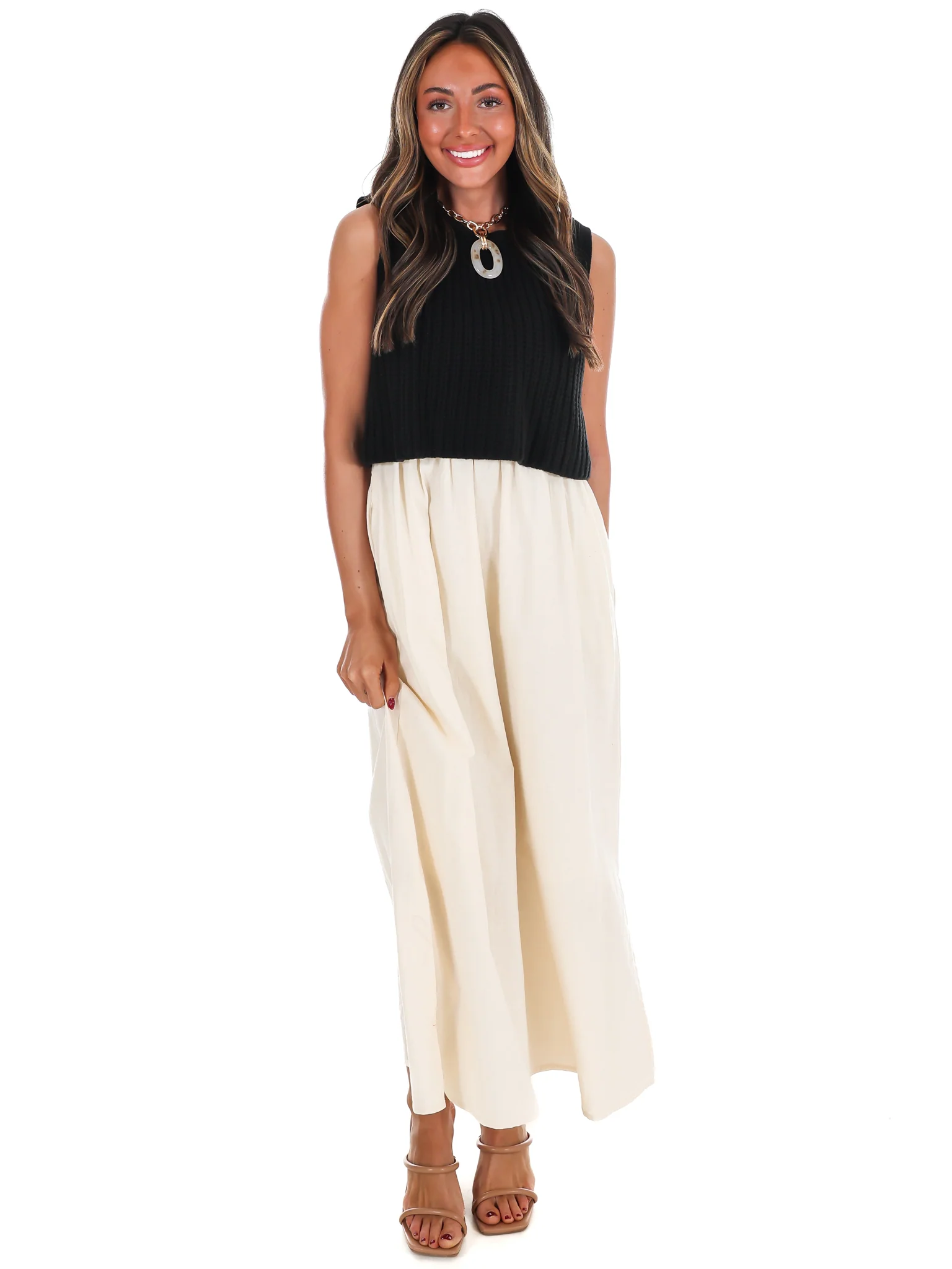City to Coast Twofer Midi Dress - Image 4
