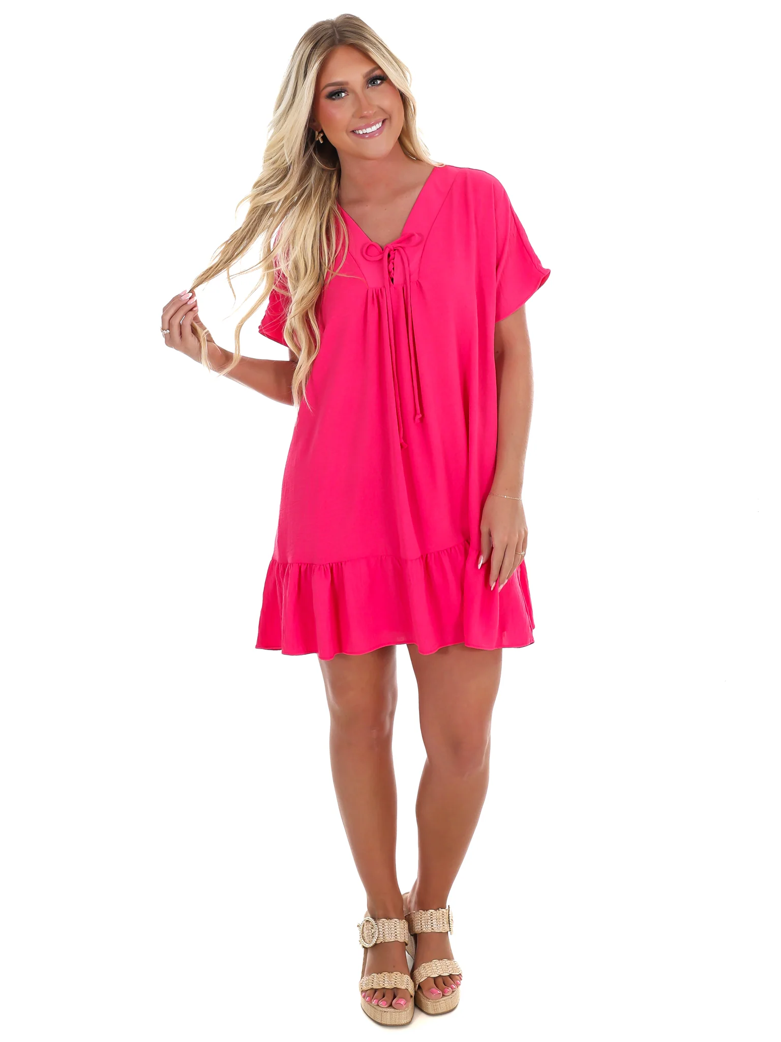Close Ties Mini Dress - Image 2