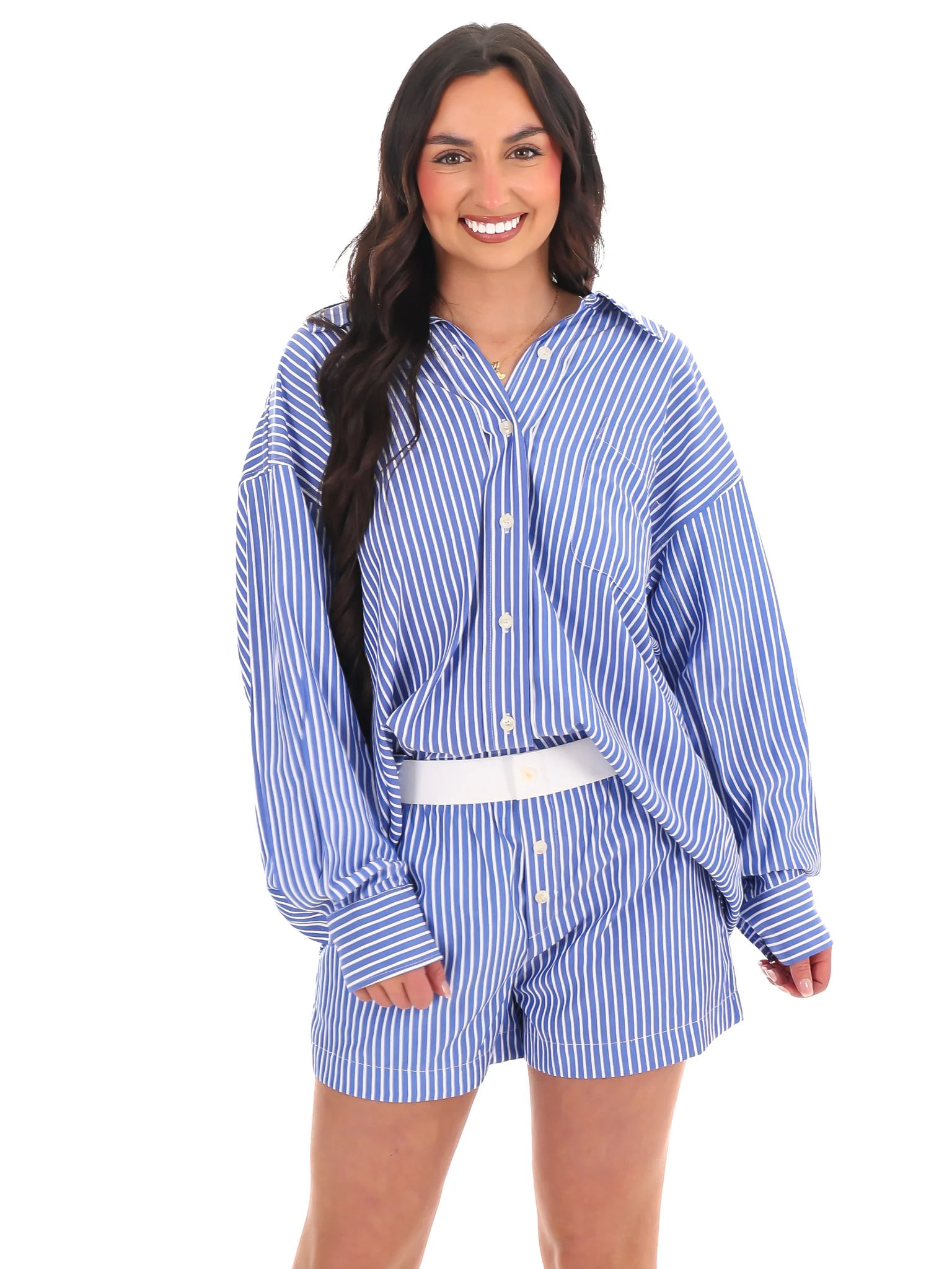 Closer Than Ever Stripe Two Piece Set - Image 3