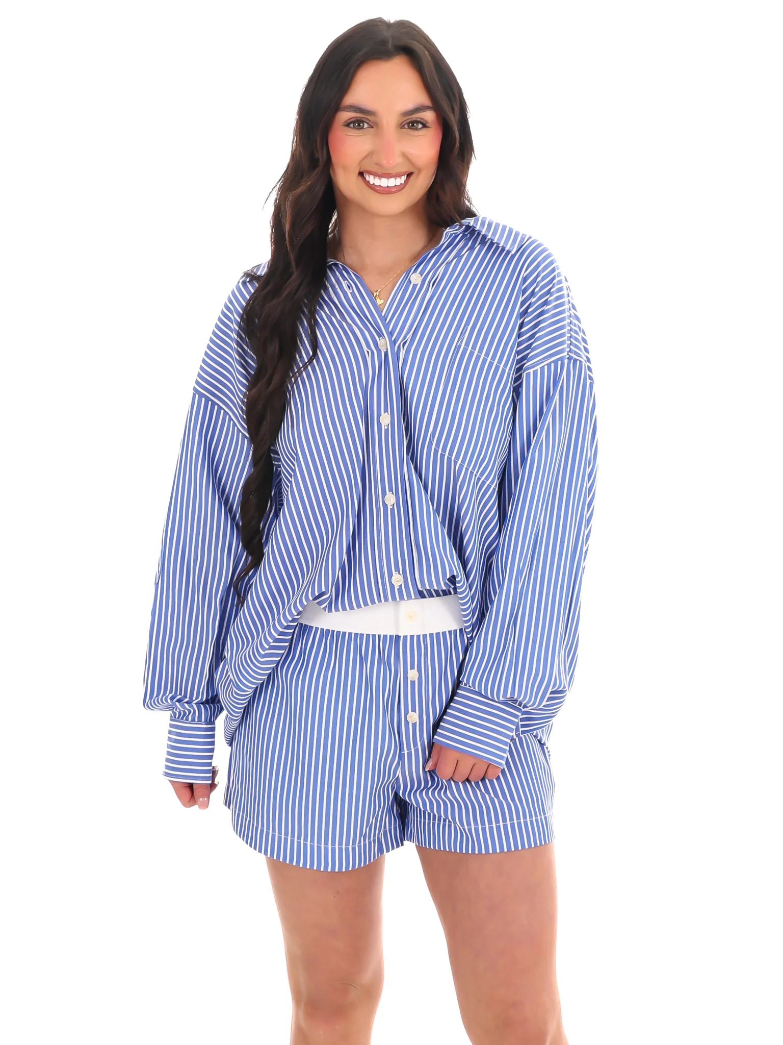Closer Than Ever Stripe Two Piece Set - Image 5
