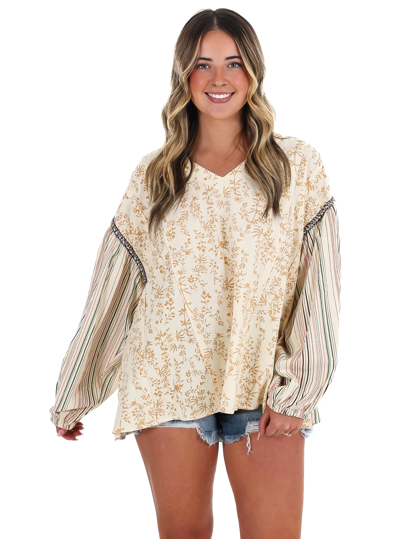 Coastal Current Print Top - Image 11