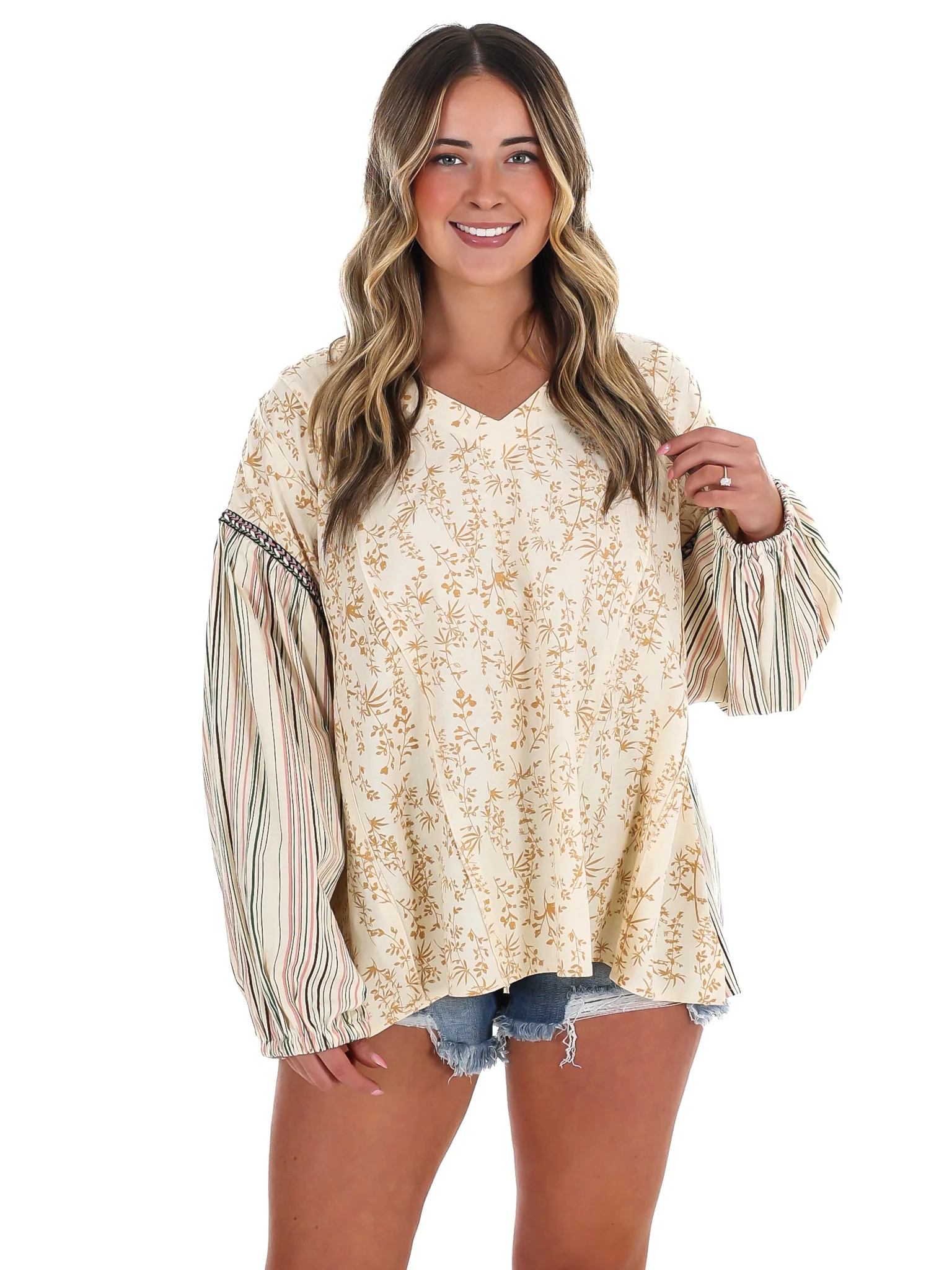 Coastal Current Print Top - Image 13