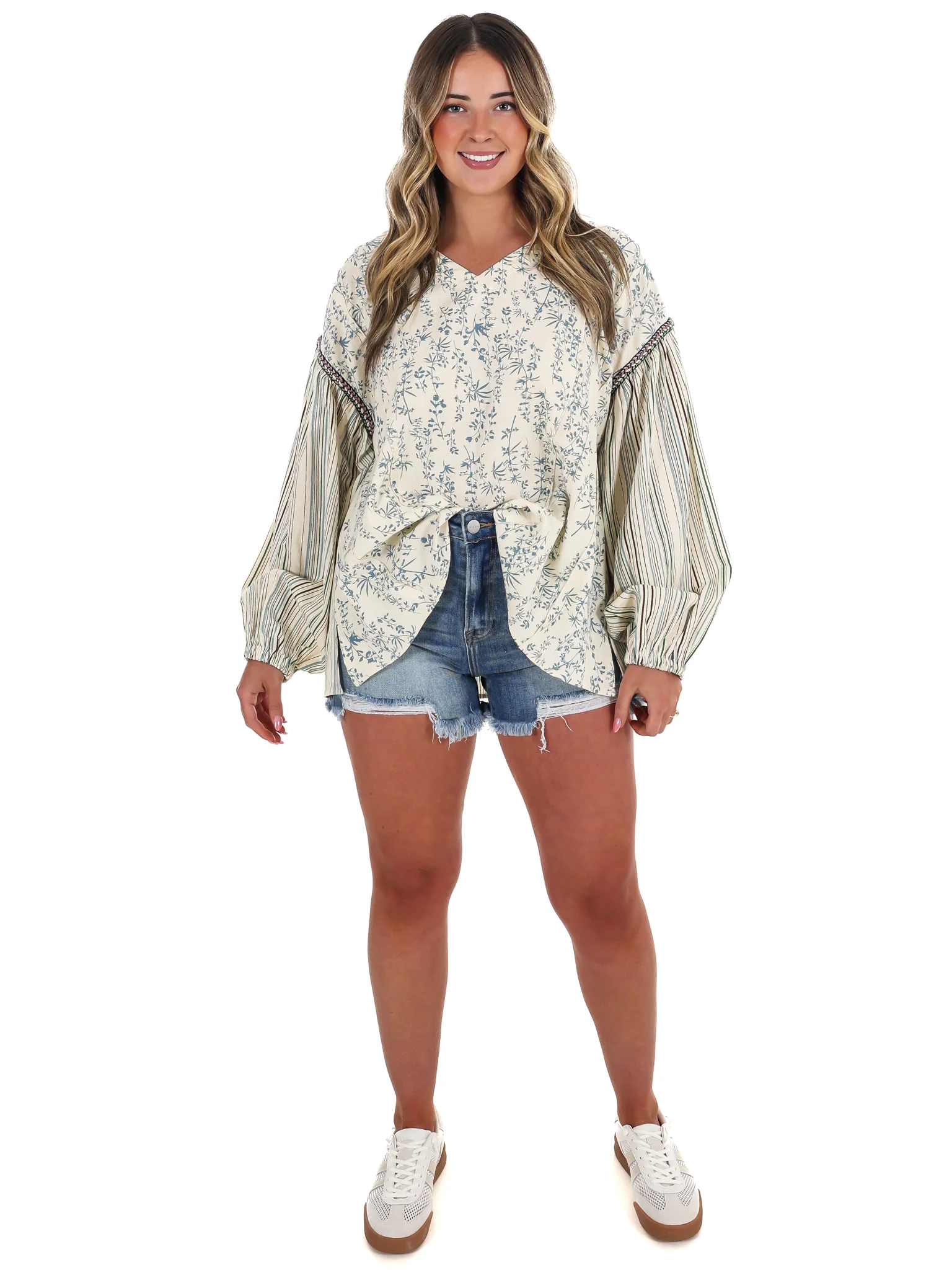 Coastal Current Print Top - Image 2