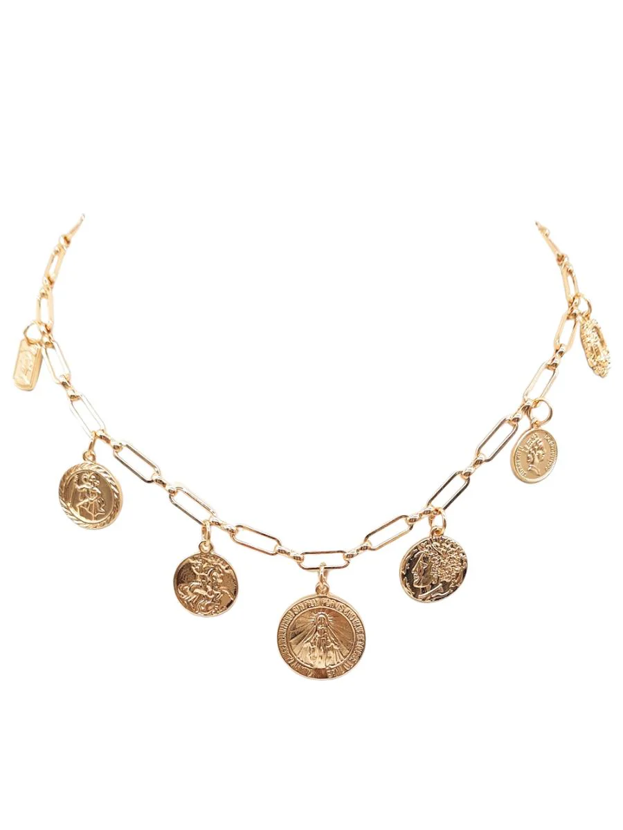 Coin Charm Necklace