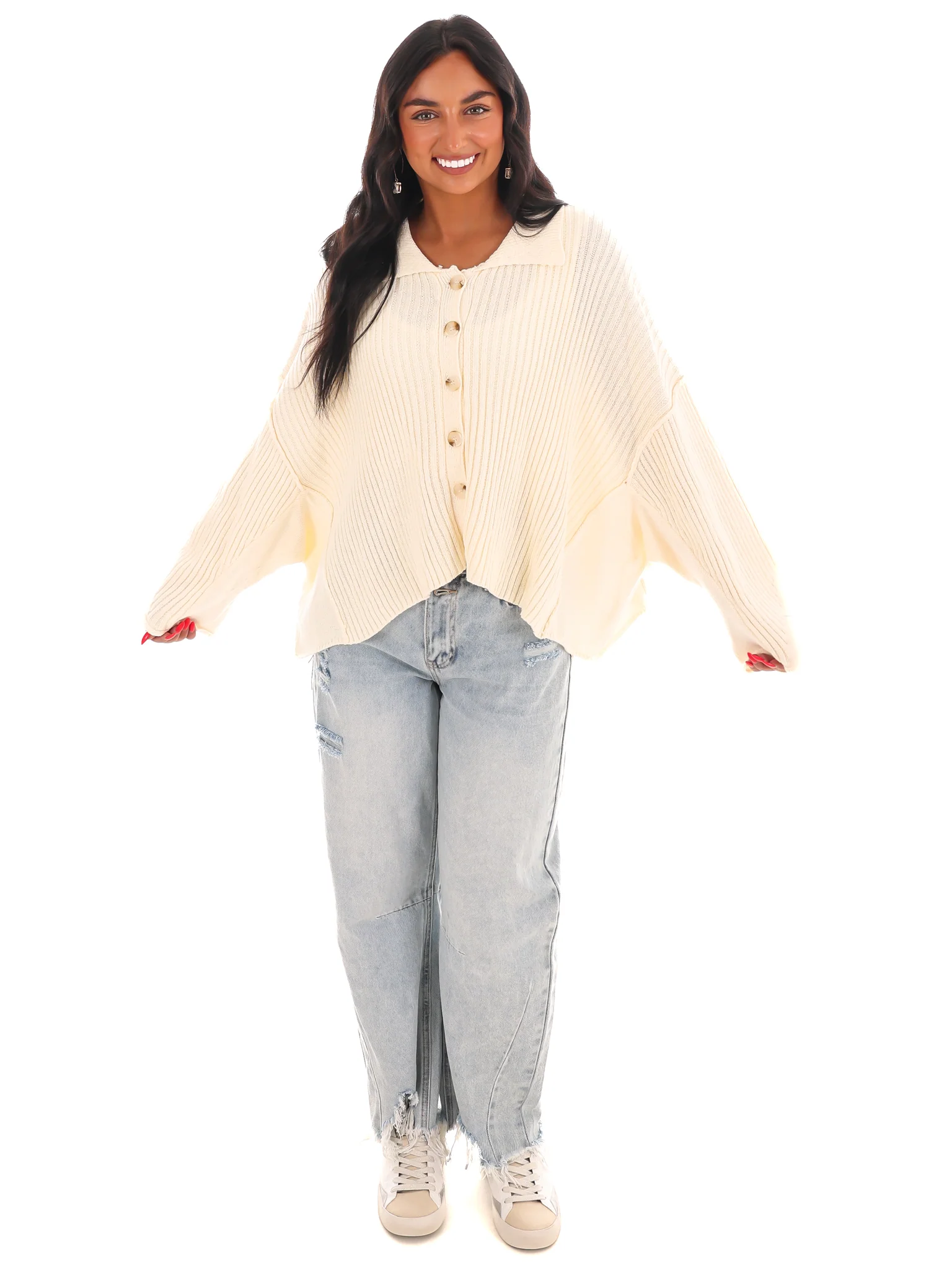 Collared Comfort Cardigan - Image 6