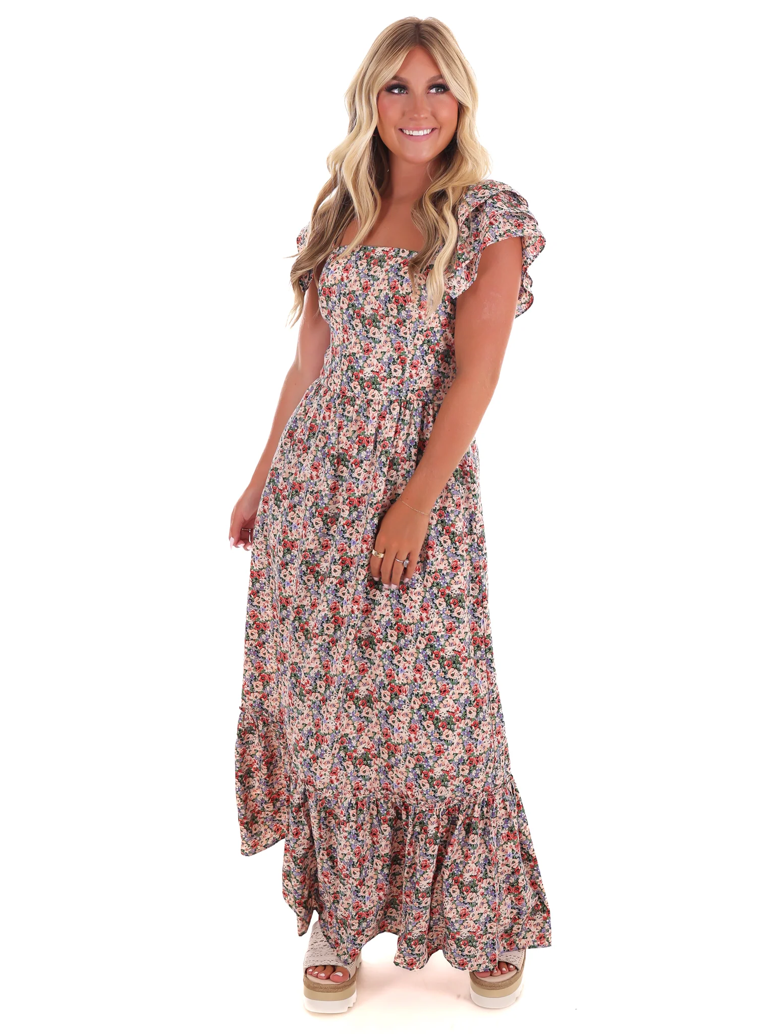 Come Back to Me Floral Maxi Dress - Image 4