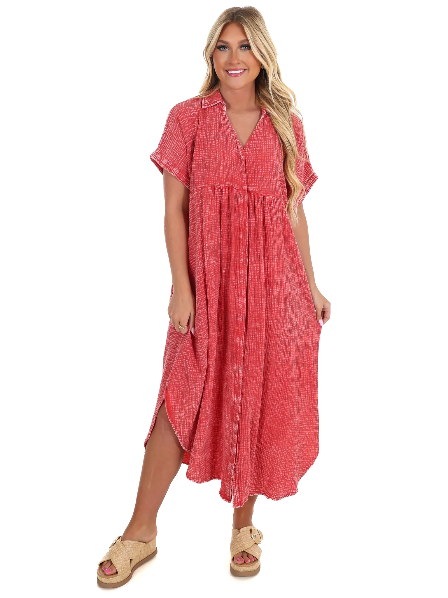 Comeback to Me Gauze Midi Dress - Image 13