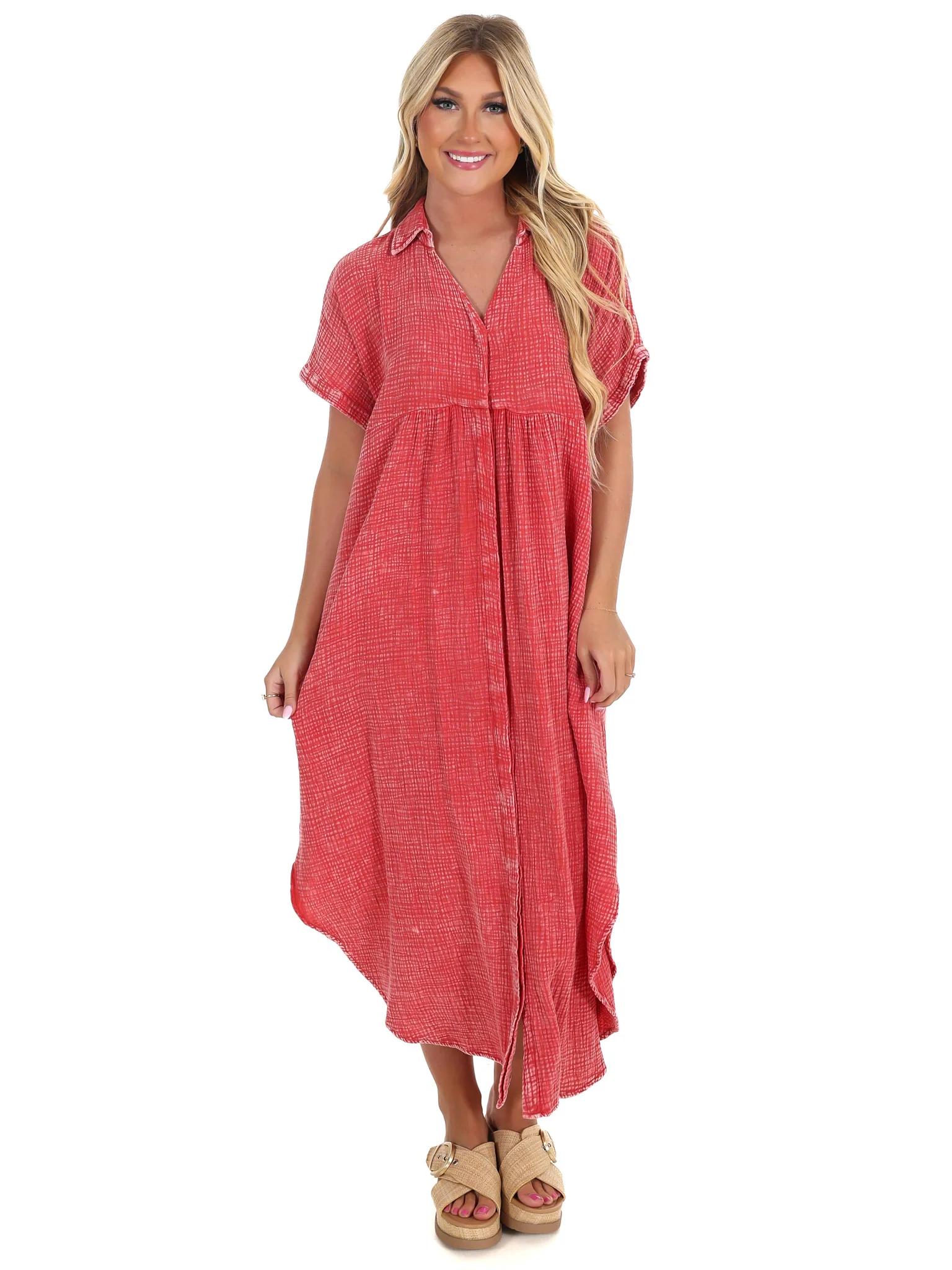 Comeback to Me Gauze Midi Dress - Image 15