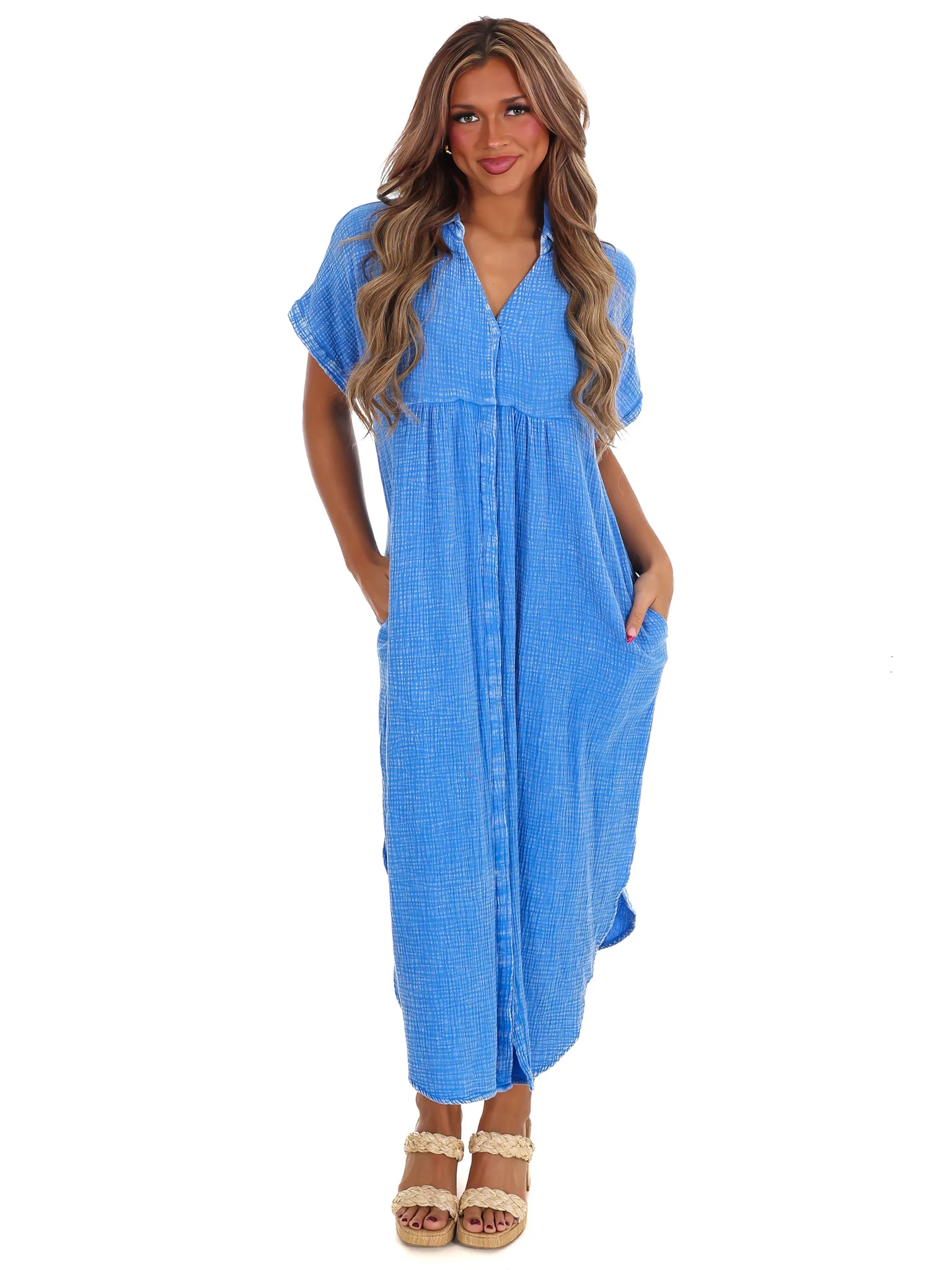 Comeback to Me Gauze Midi Dress - Image 2