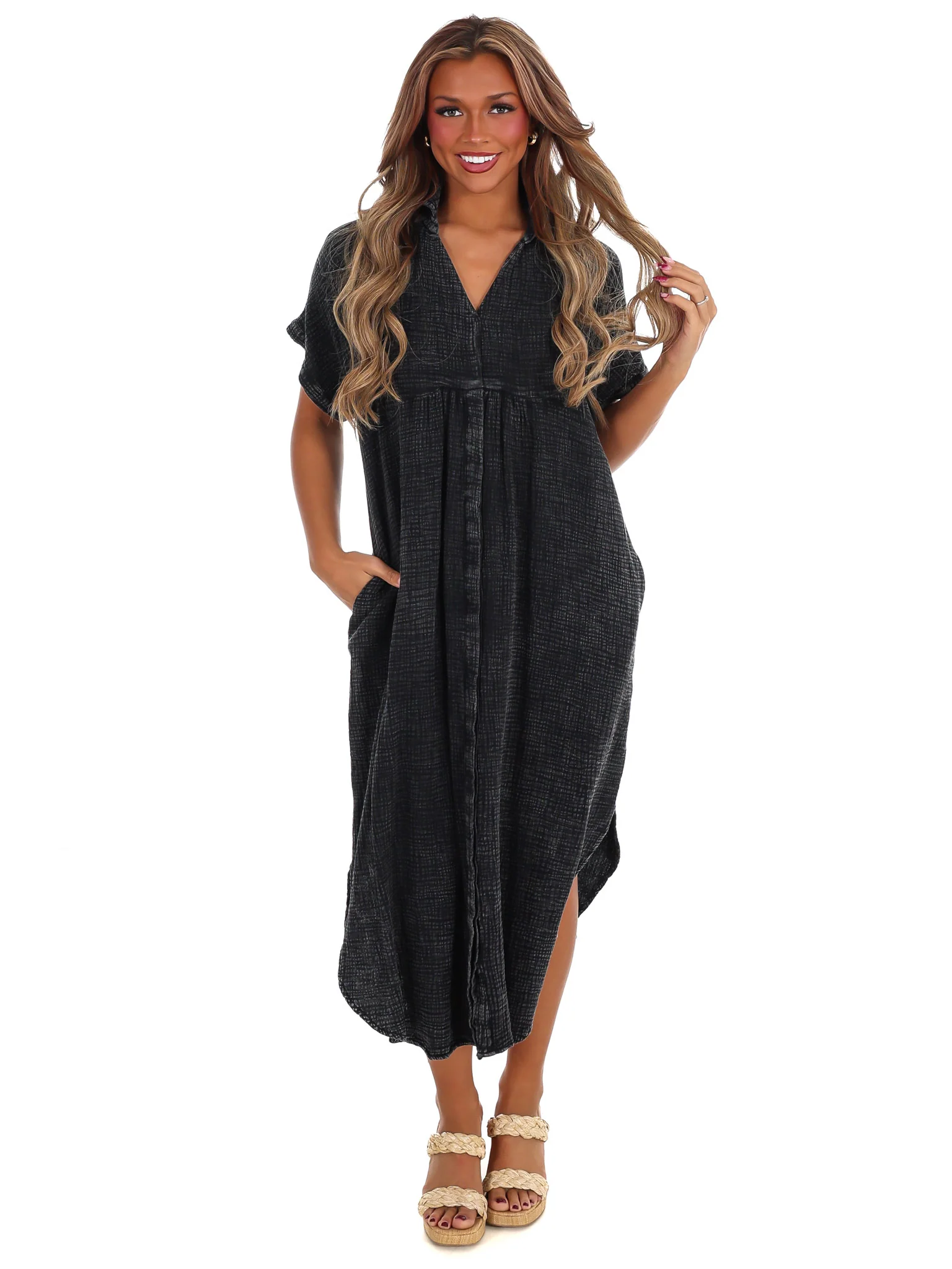 Comeback to Me Gauze Midi Dress - Image 20