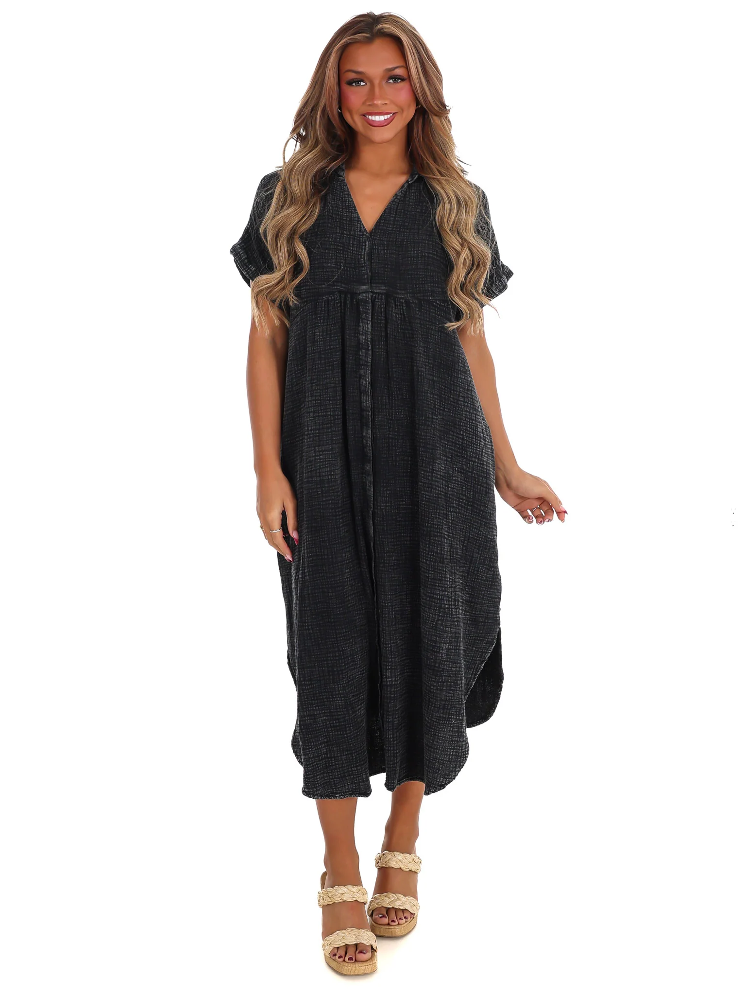 Comeback to Me Gauze Midi Dress - Image 21