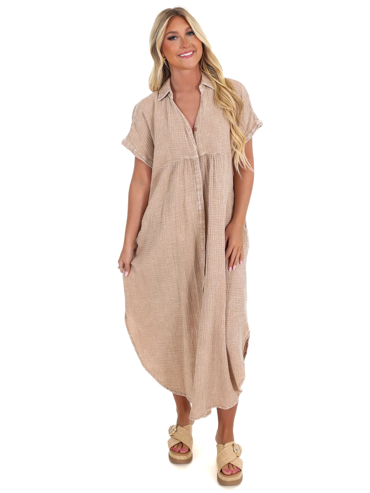 Comeback to Me Gauze Midi Dress - Image 29