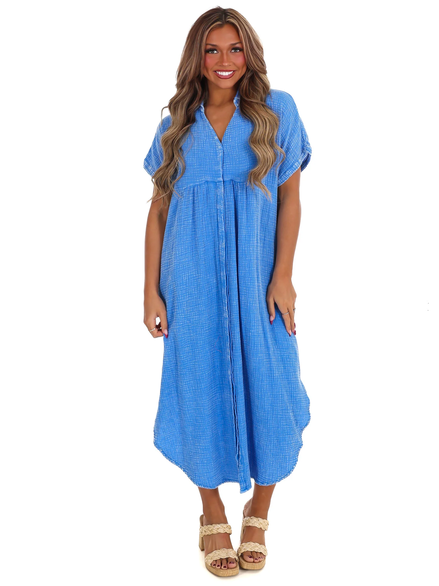 Comeback to Me Gauze Midi Dress - Image 4