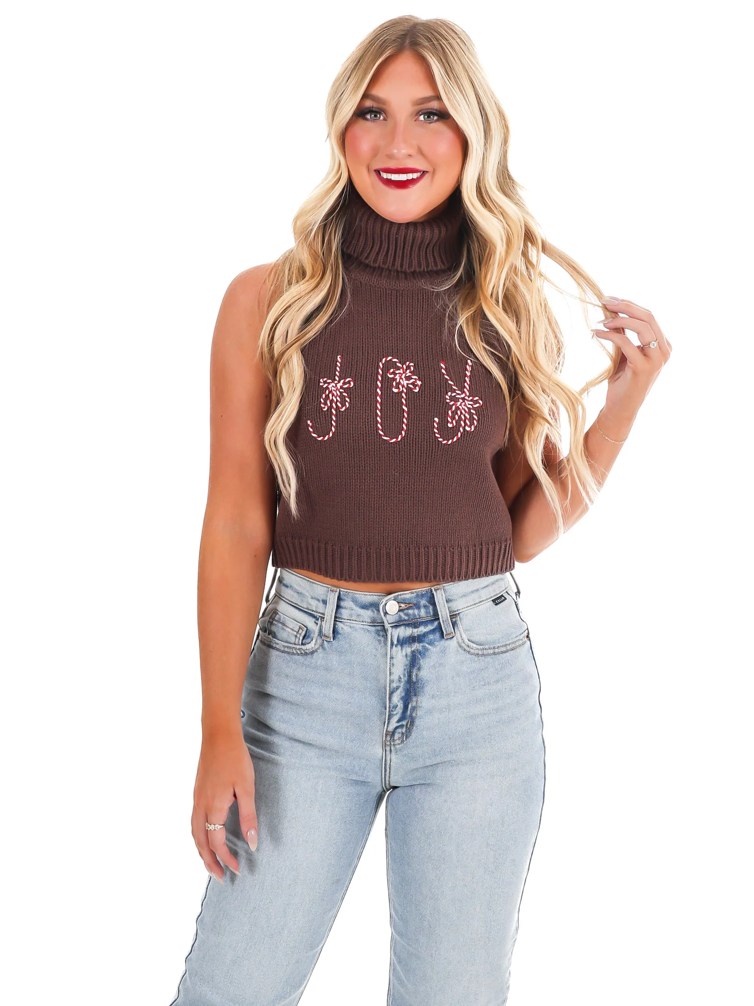 Comfort & Joy Knit Crop Top - Image 11