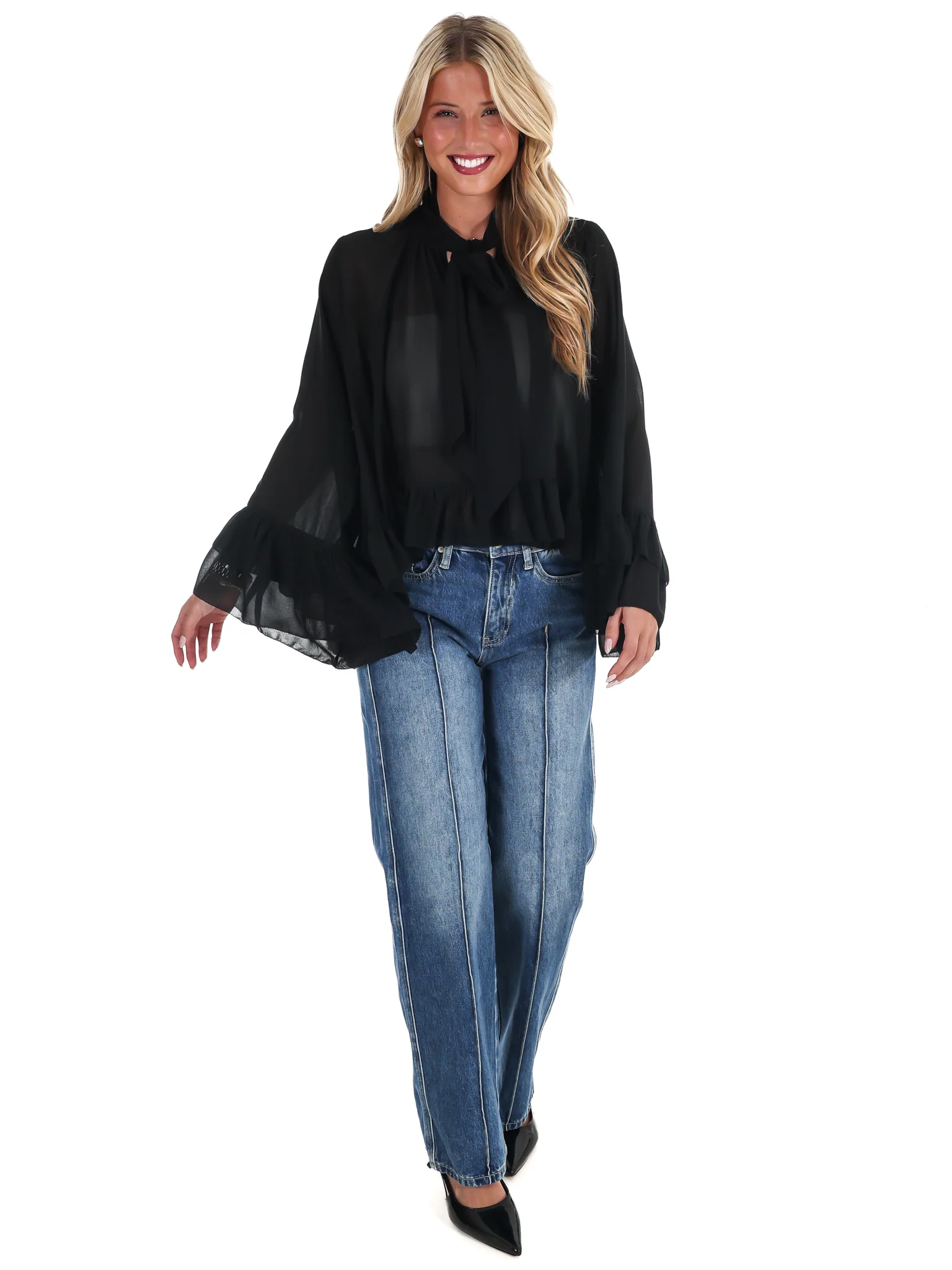 Coming Around Chiffon Top - Image 2