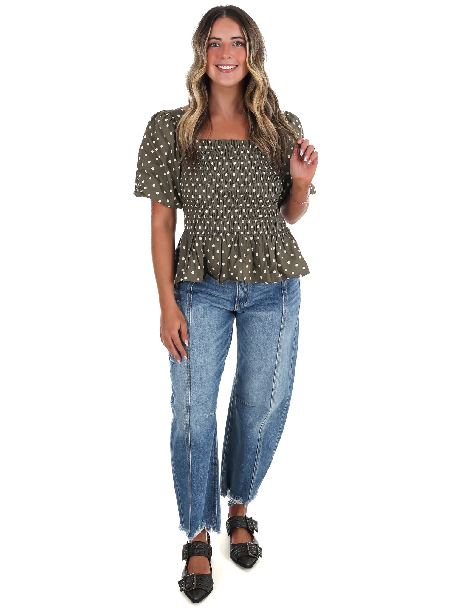 Connect the Dots Peplum Top - Image 13
