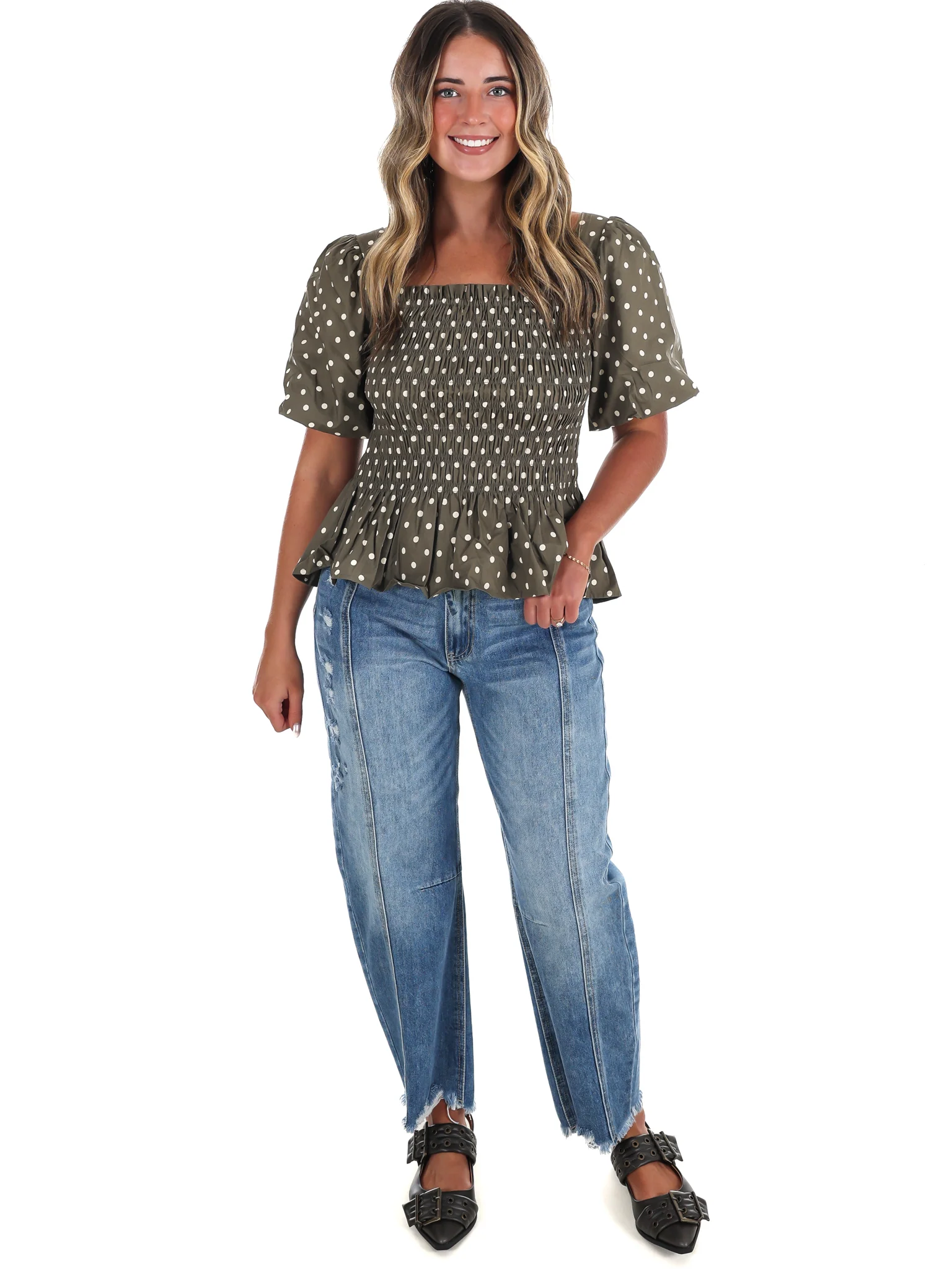 Connect the Dots Peplum Top - Image 14