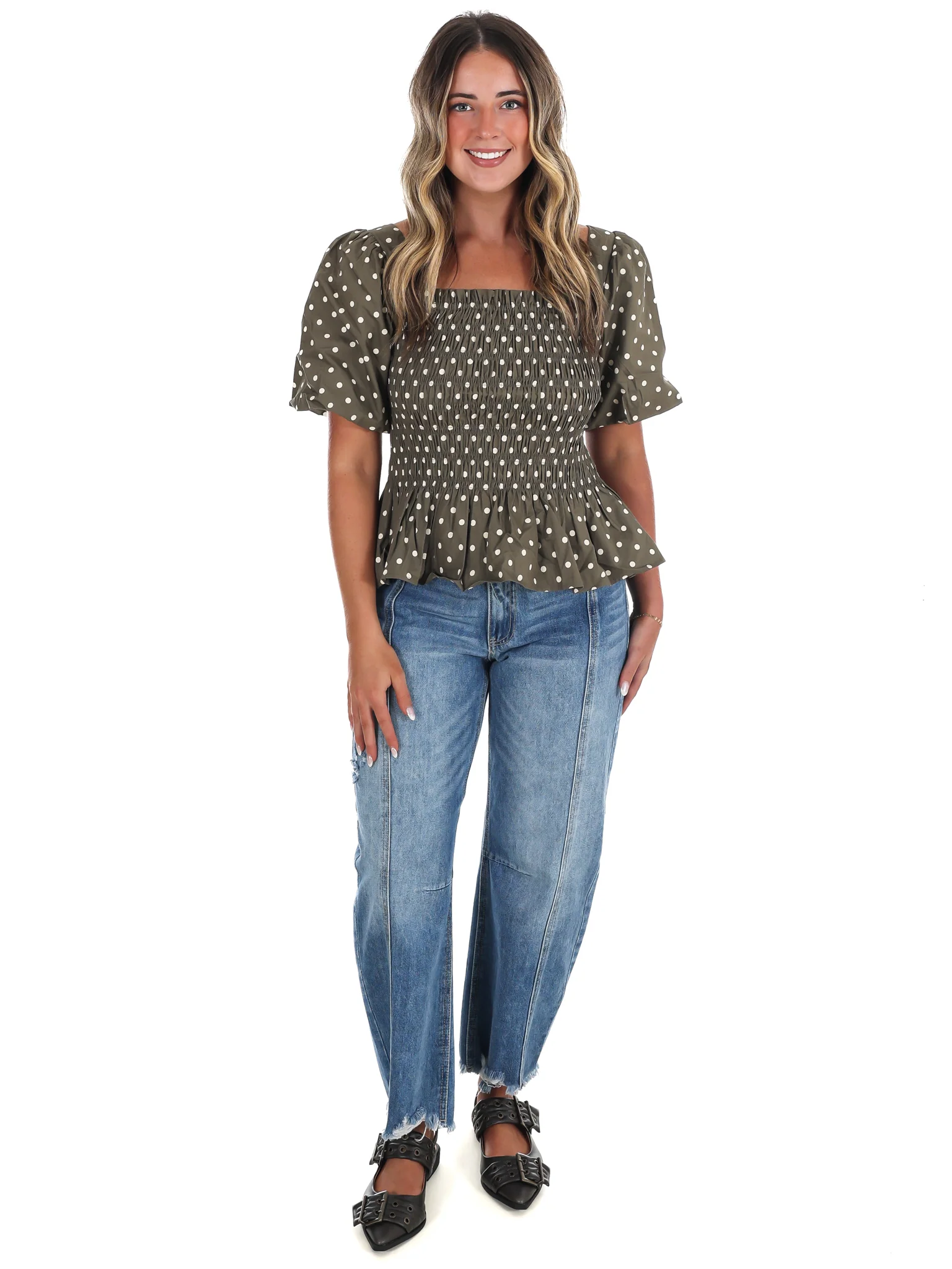 Connect the Dots Peplum Top - Image 9