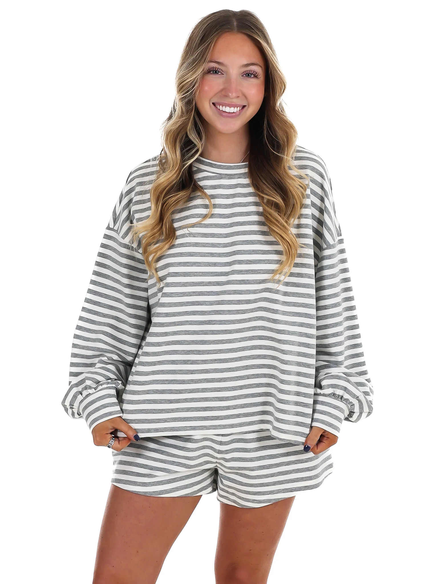 Cool Girl Stripe Two Piece Set - Image 11