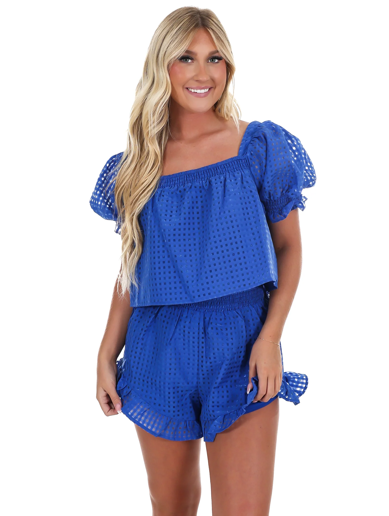 Country Cutie Gingham Two Piece Set - Image 5