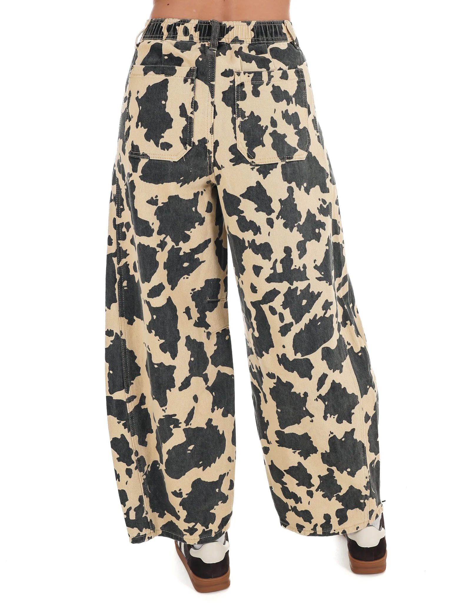 Cow Print Barrel Pants - Image 4