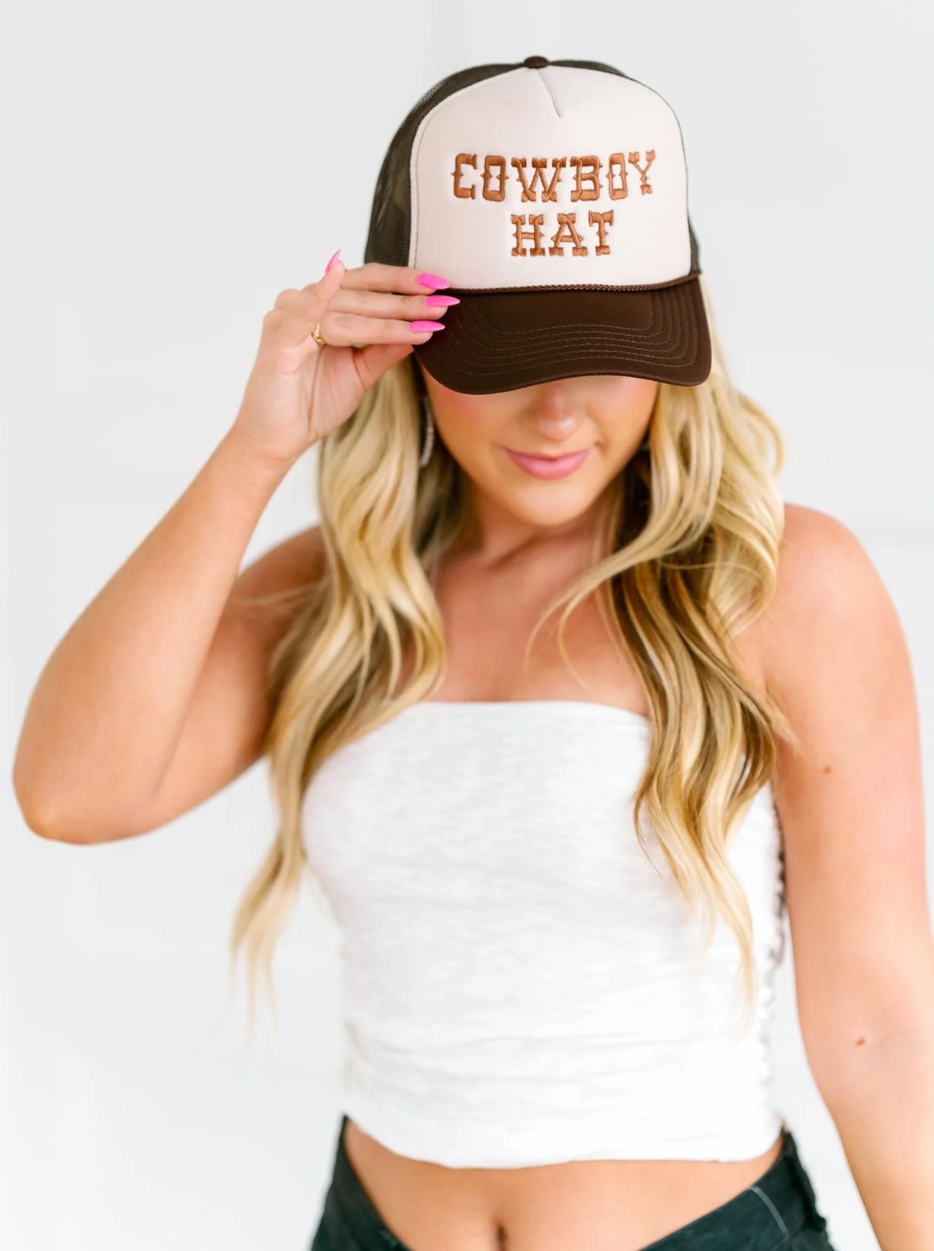 Cowboy Hat Trucker Hat - Image 4