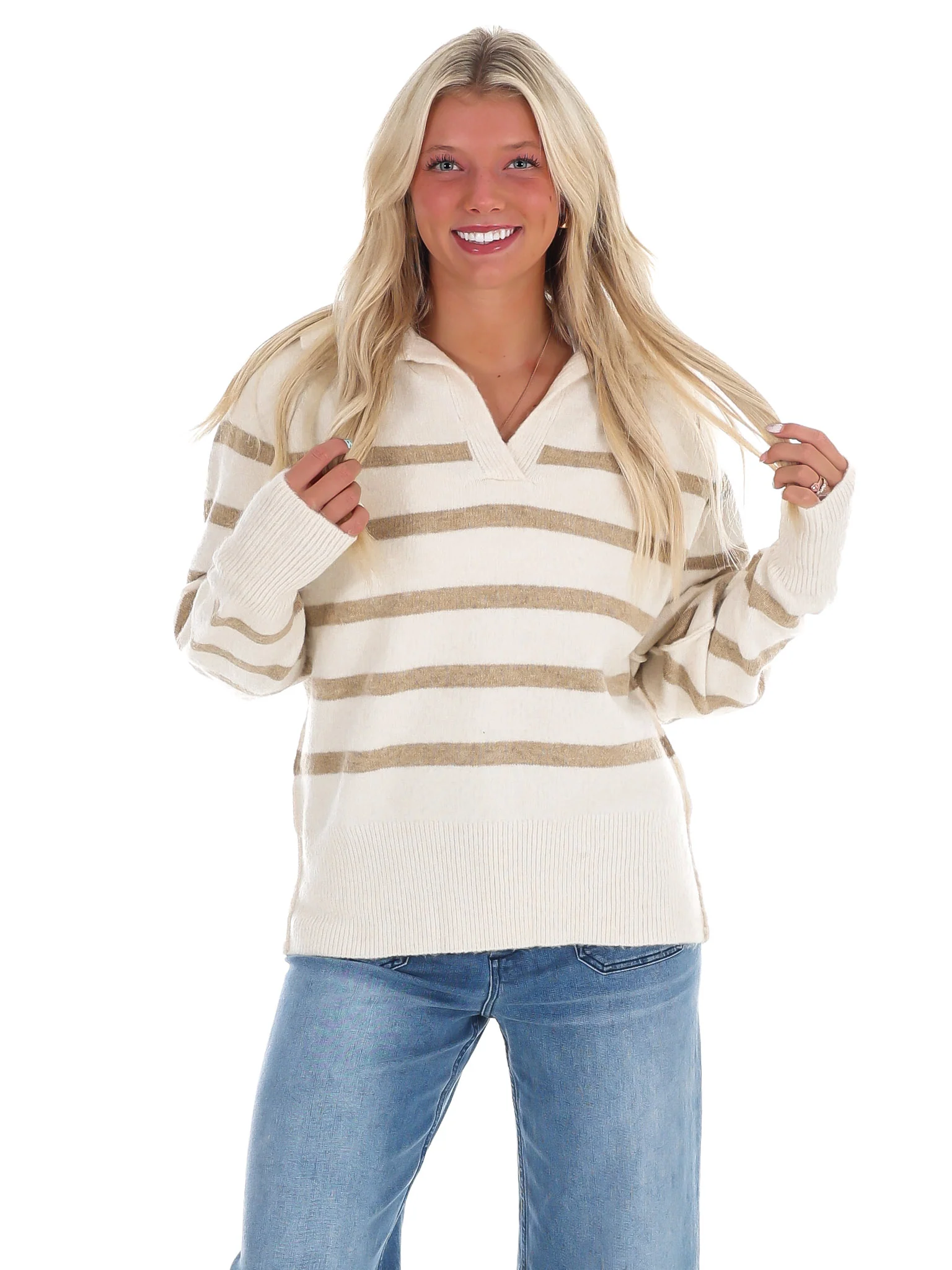 Cozy Current Stripe Sweater - Image 5
