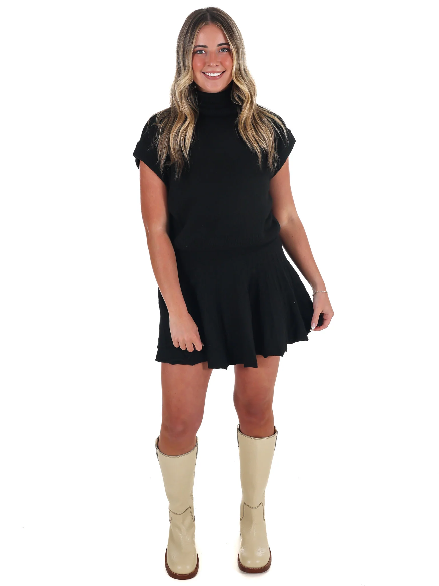 Cozy Harvest Pleated Skirt Set - Image 4