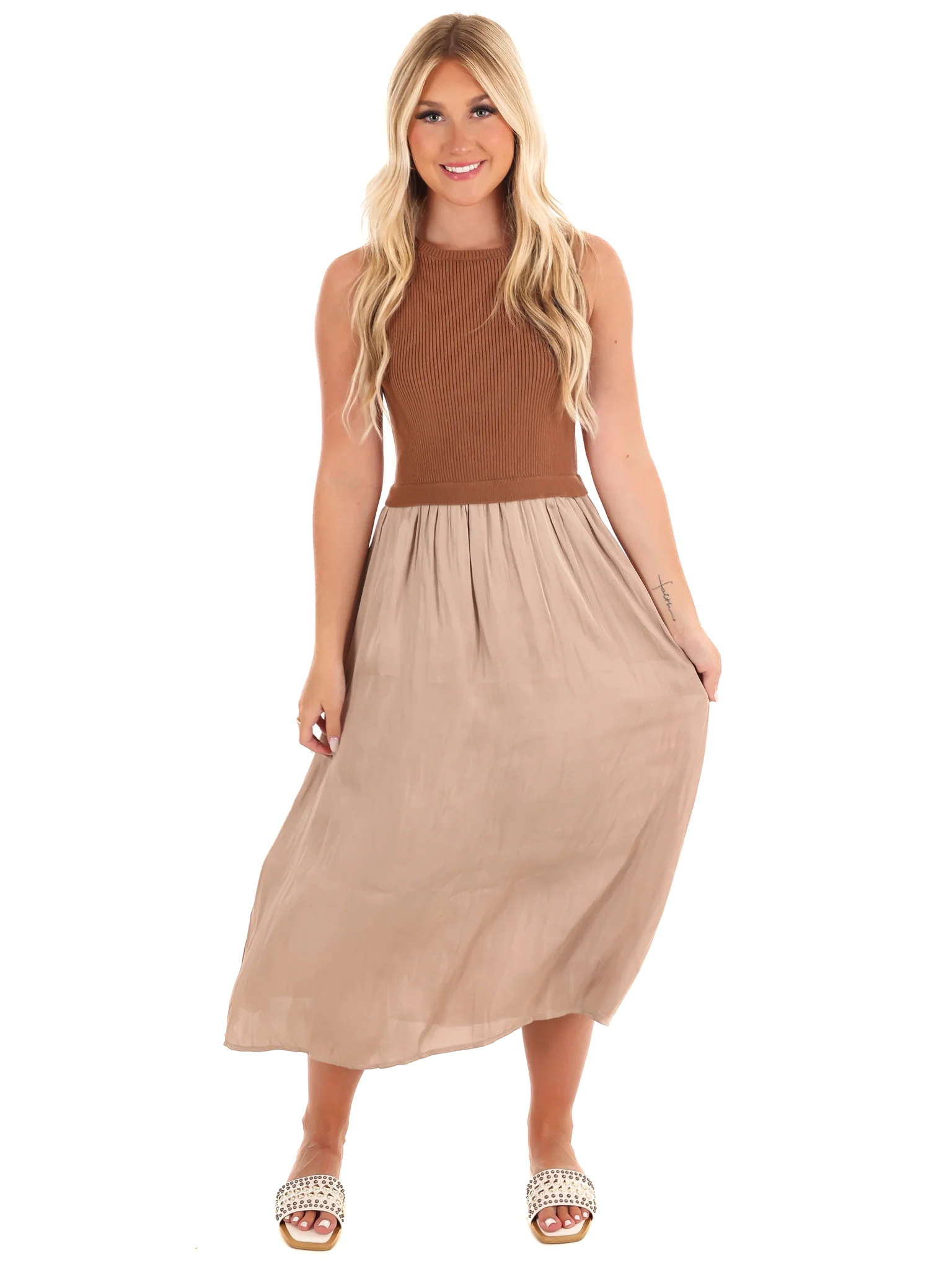 Crisp Evenings Midi Dress - Image 2